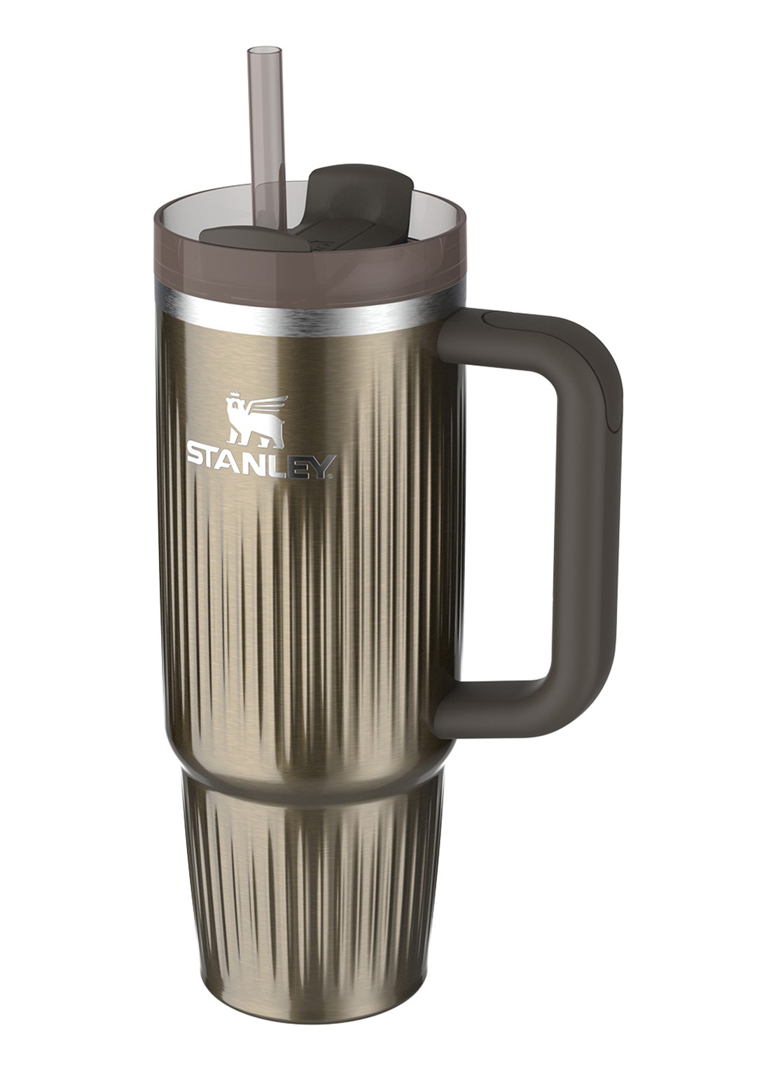 Stanley De Quencher® H2.0 Fluted thermosfles 89 cl - voorkant 3 gunmetal shine / antraciet