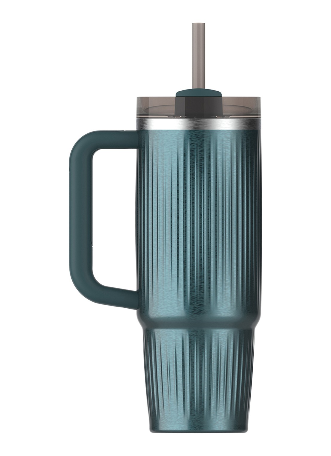 Stanley De Quencher® H2.0 Fluted thermosfles 89 cl - achterkant 3 marina shine / donkerblauw
