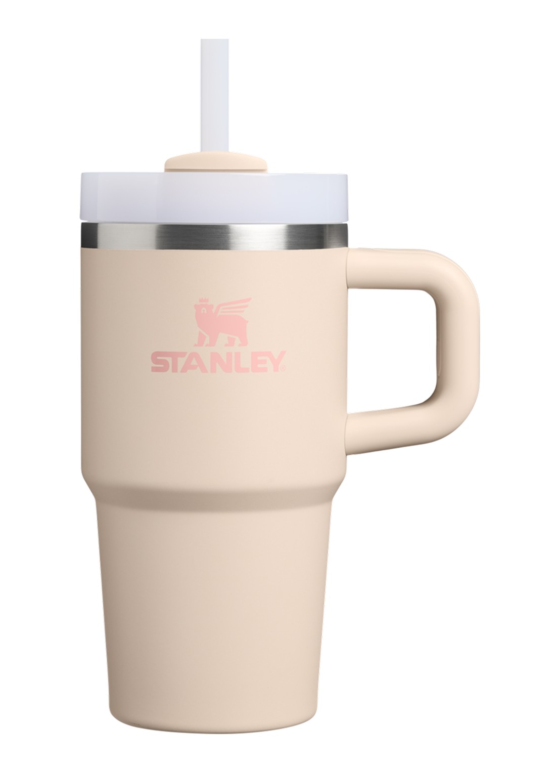 Stanley De Quencher H2.O FlowState™ thermosfles 0,59 liter - voorkant 3 beige
