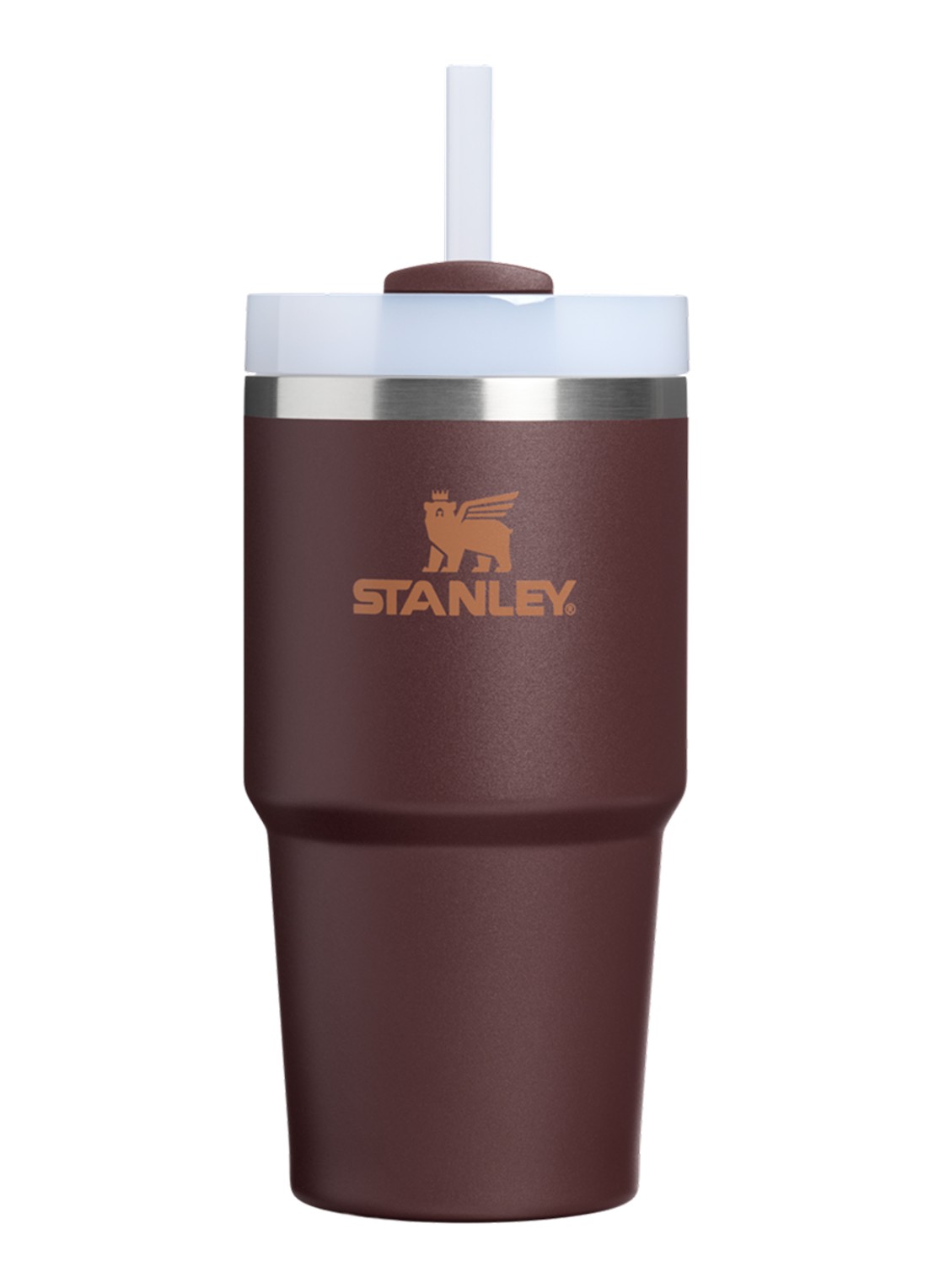 Stanley De Quencher H2.O FlowState™ thermosfles 0,59 liter - voorkant donkerbruin
