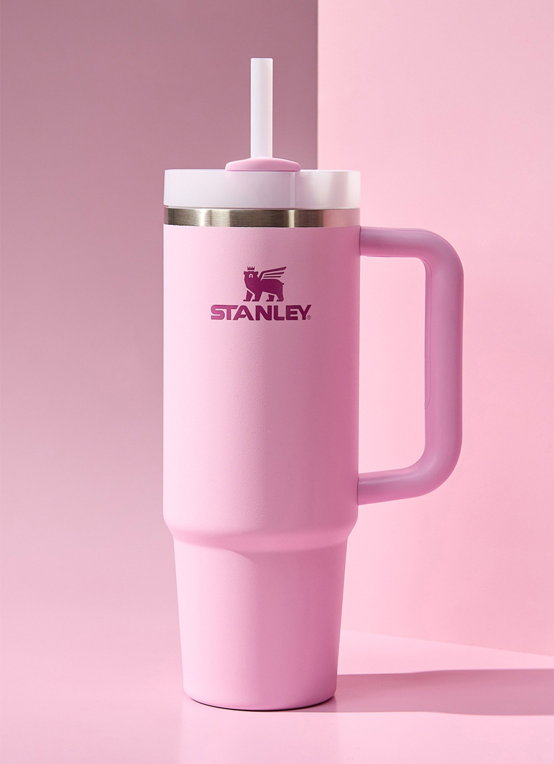 Stanley De Quencher® H2.O FlowState™ thermosfles 0,89 liter - voorkant 2 cherry blossom / roze