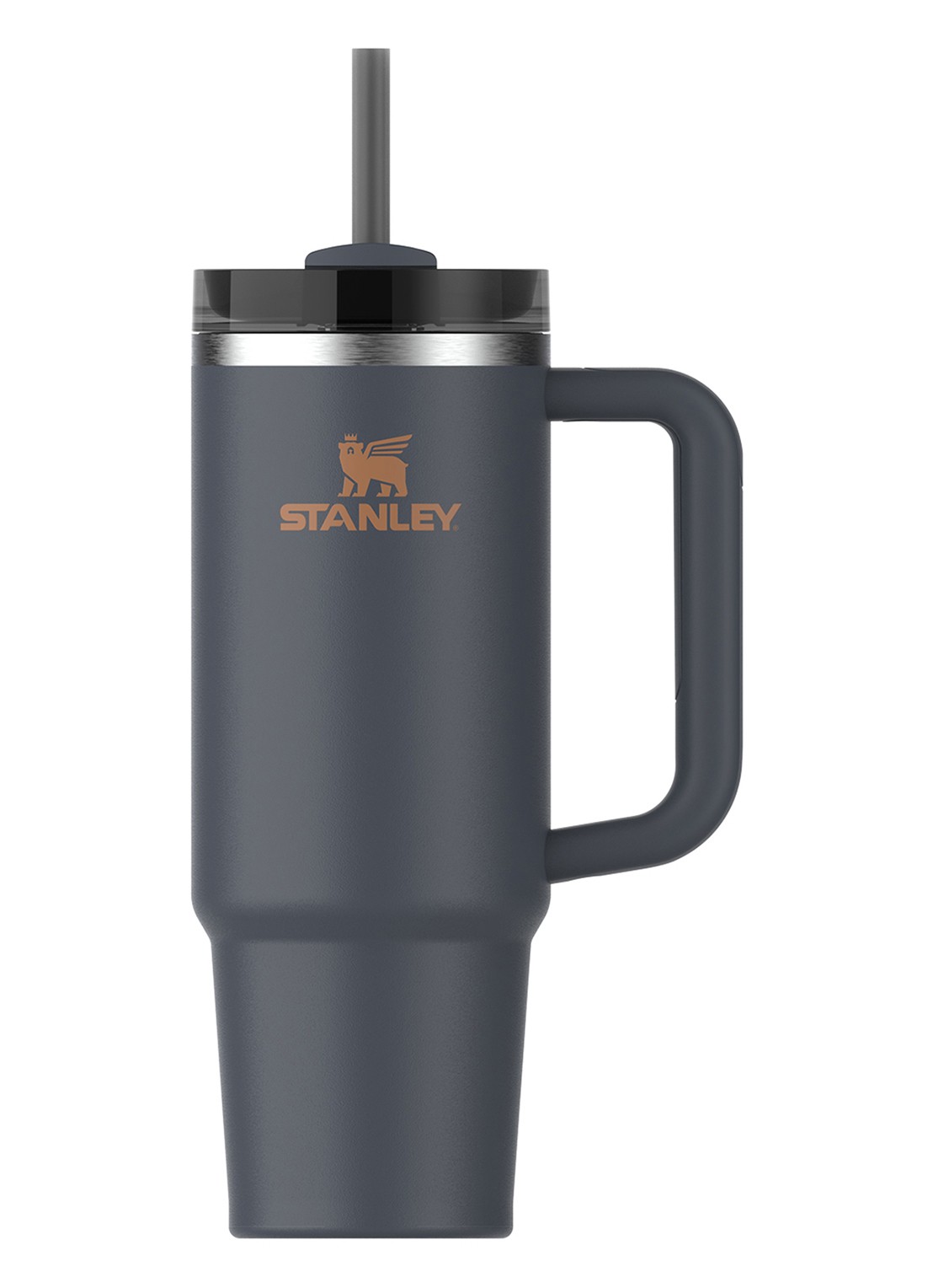 Stanley De Quencher® H2.O FlowState™ thermosfles 0,89 liter - voorkant twilight / donkerblauw