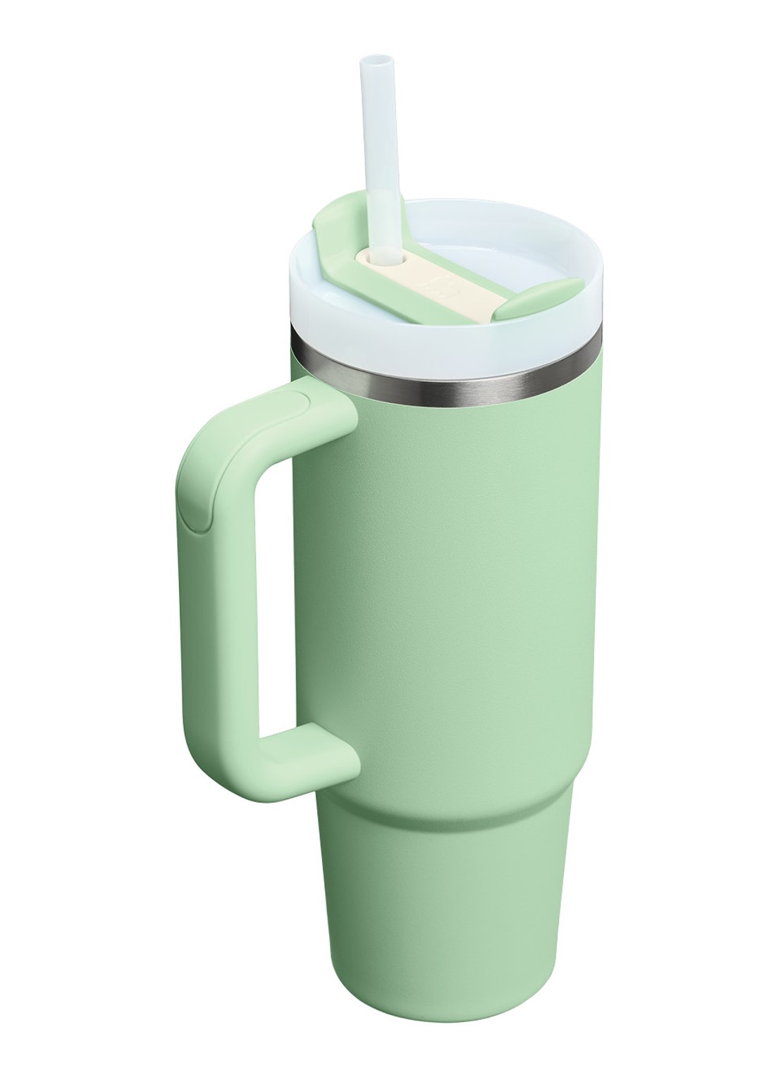 Stanley De Quencher® H2.O FlowState™ thermosfles 0,89 liter - achterkant 3 lichtgroen