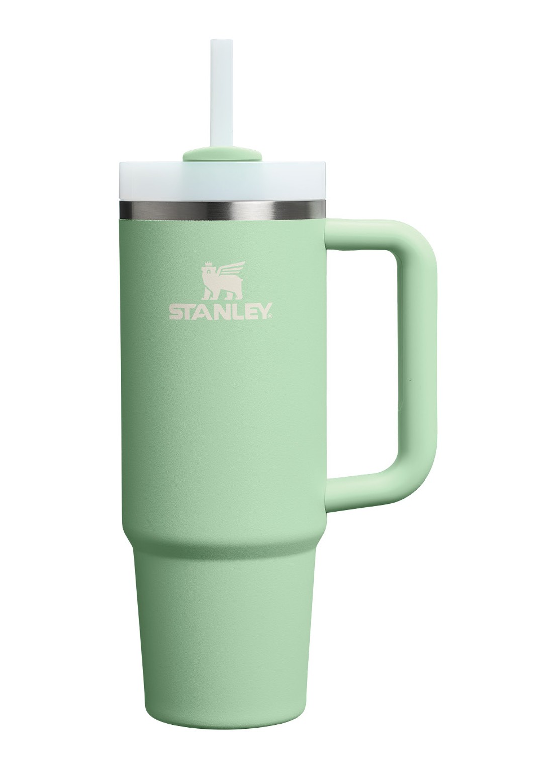 Stanley De Quencher® H2.O FlowState™ thermosfles 0,89 liter - voorkant 2 lichtgroen