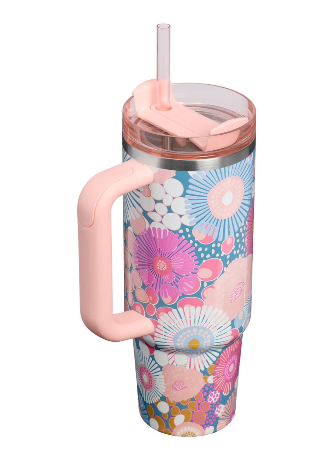 Stanley De Quencher H2.O FlowState™ thermosfles 0,89 liter - achterkant roze