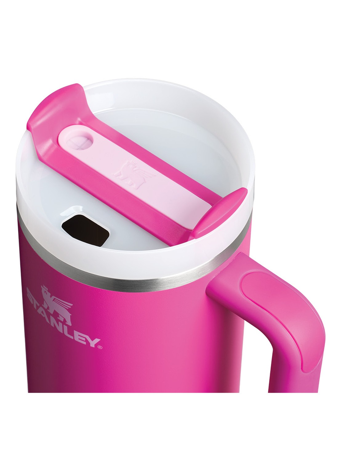 Stanley De Quencher® H2.O FlowState™ thermosfles 1,2 liter - achterkant fuchsia
