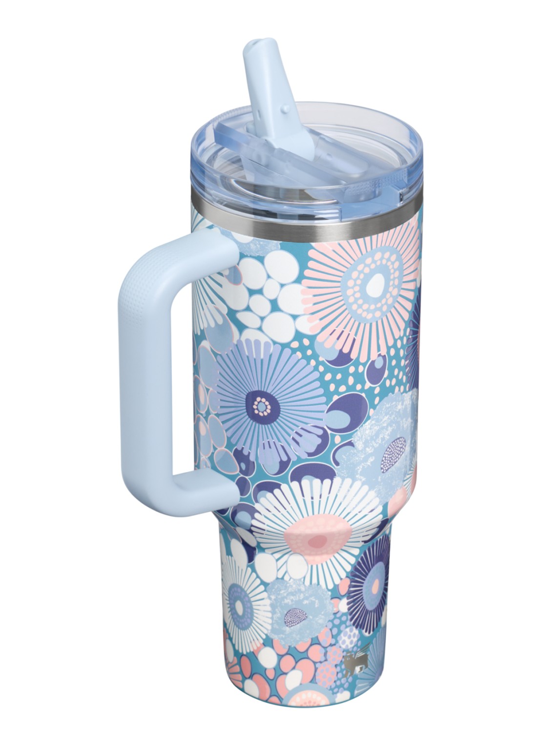 Stanley De Quencher ProTour Flip Straw waterfles 1,18 liter - achterkant 3 lichtblauw