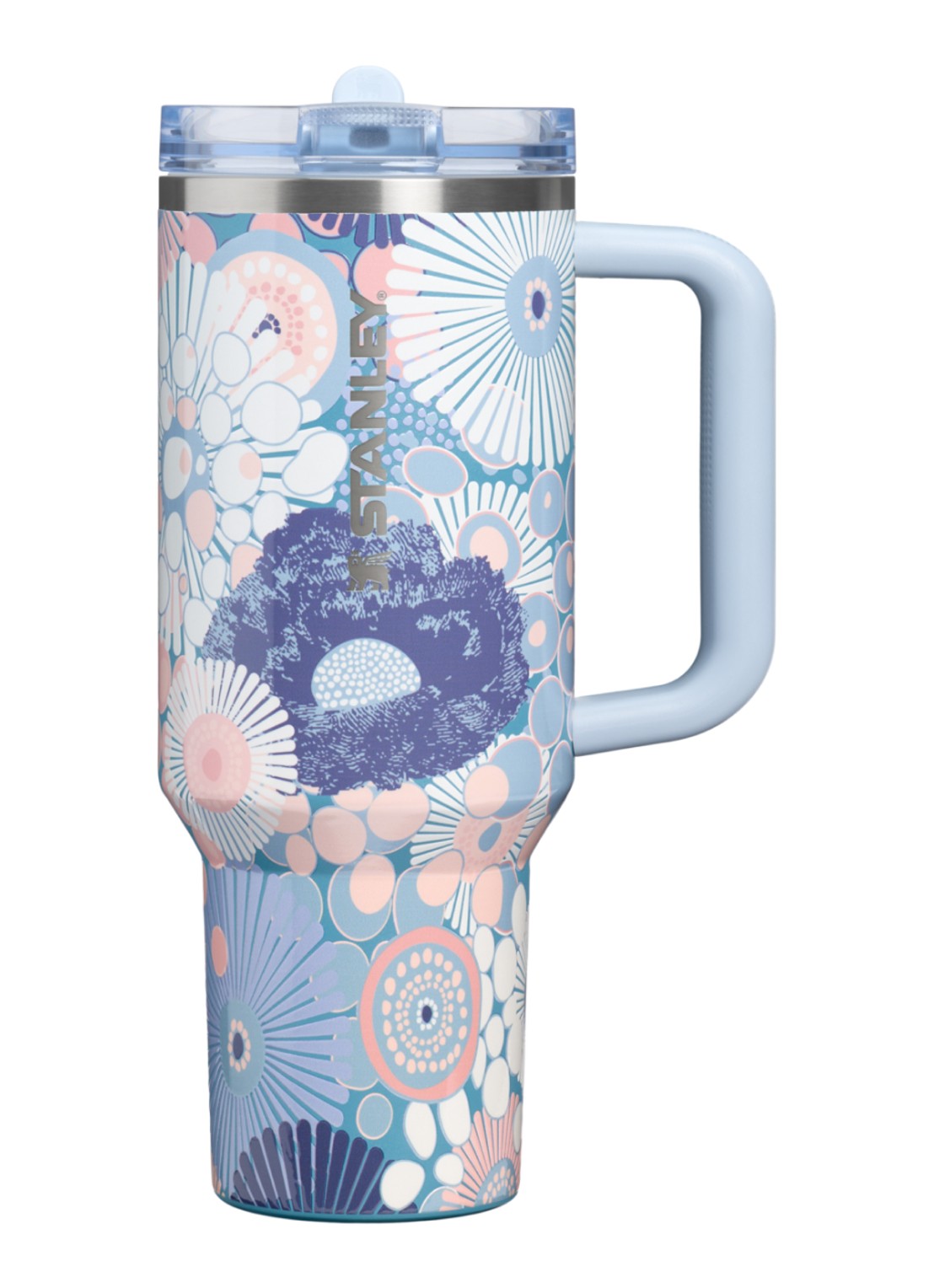 Stanley De Quencher ProTour Flip Straw waterfles 1,18 liter - voorkant 2 lichtblauw