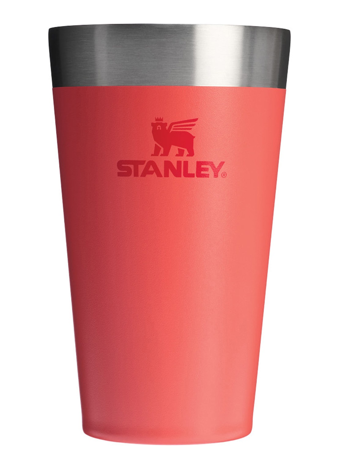 Stanley De Stacking thermosbeker 0,47 liter - voorkant 2 hot coral / koraalrood
