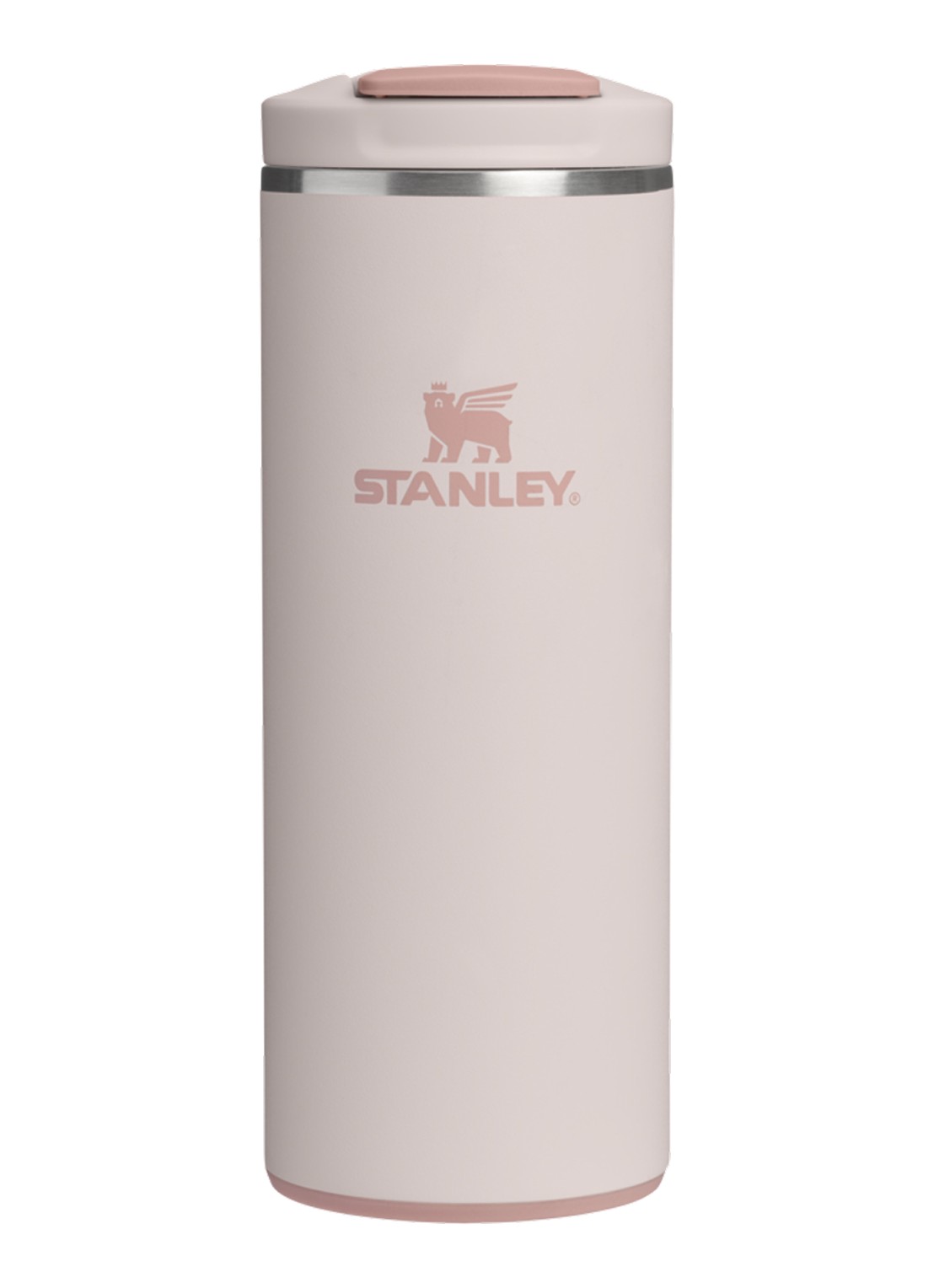 Stanley De Transit Flip Top thermosbeker 0,35 liter - voorkant 3 lichtroze