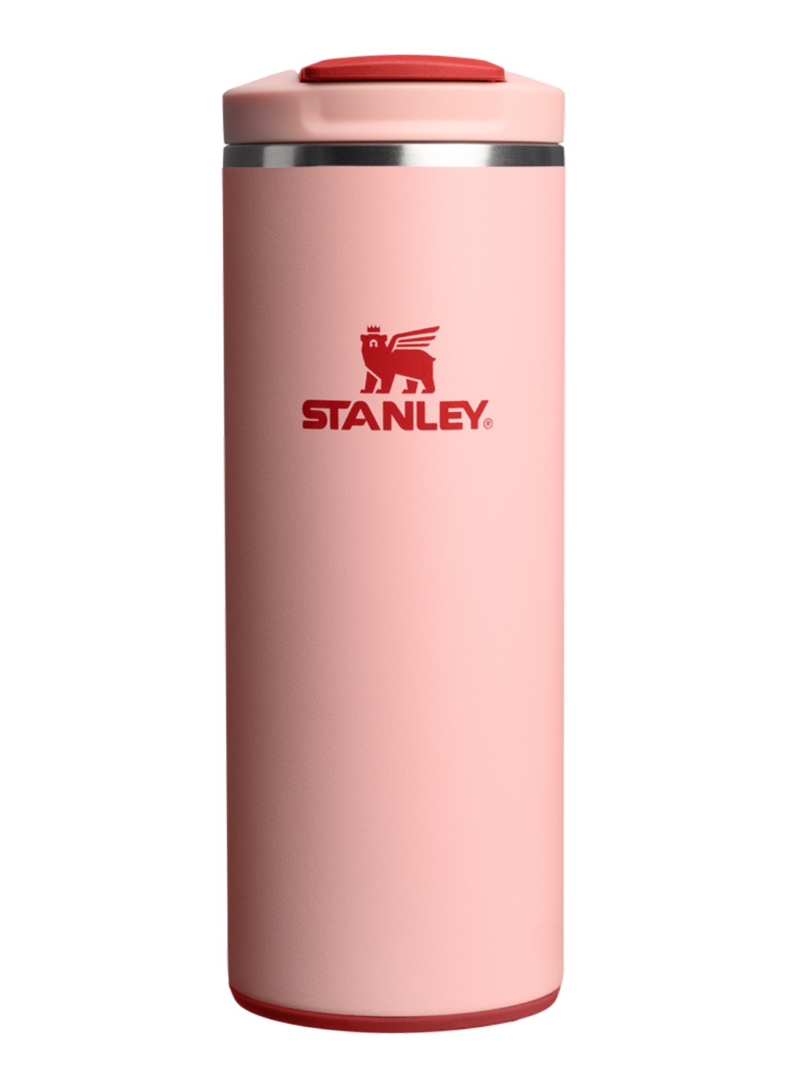 Stanley De Transit Flip Top thermosbeker 0,35 liter - voorkant 3 zalmroze