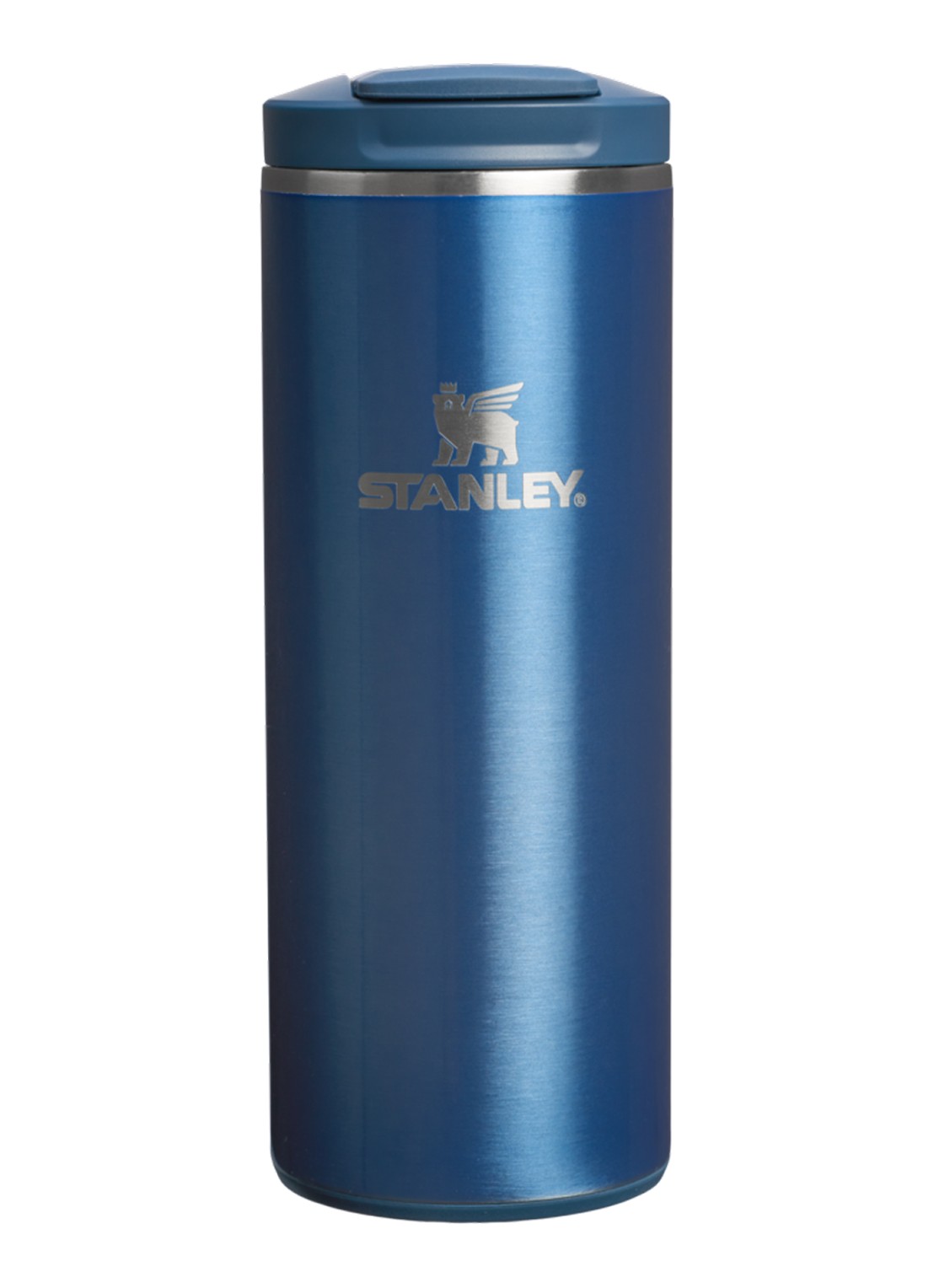 Stanley De Transit Flip Top thermosbeker 0,35 liter - voorkant blauw