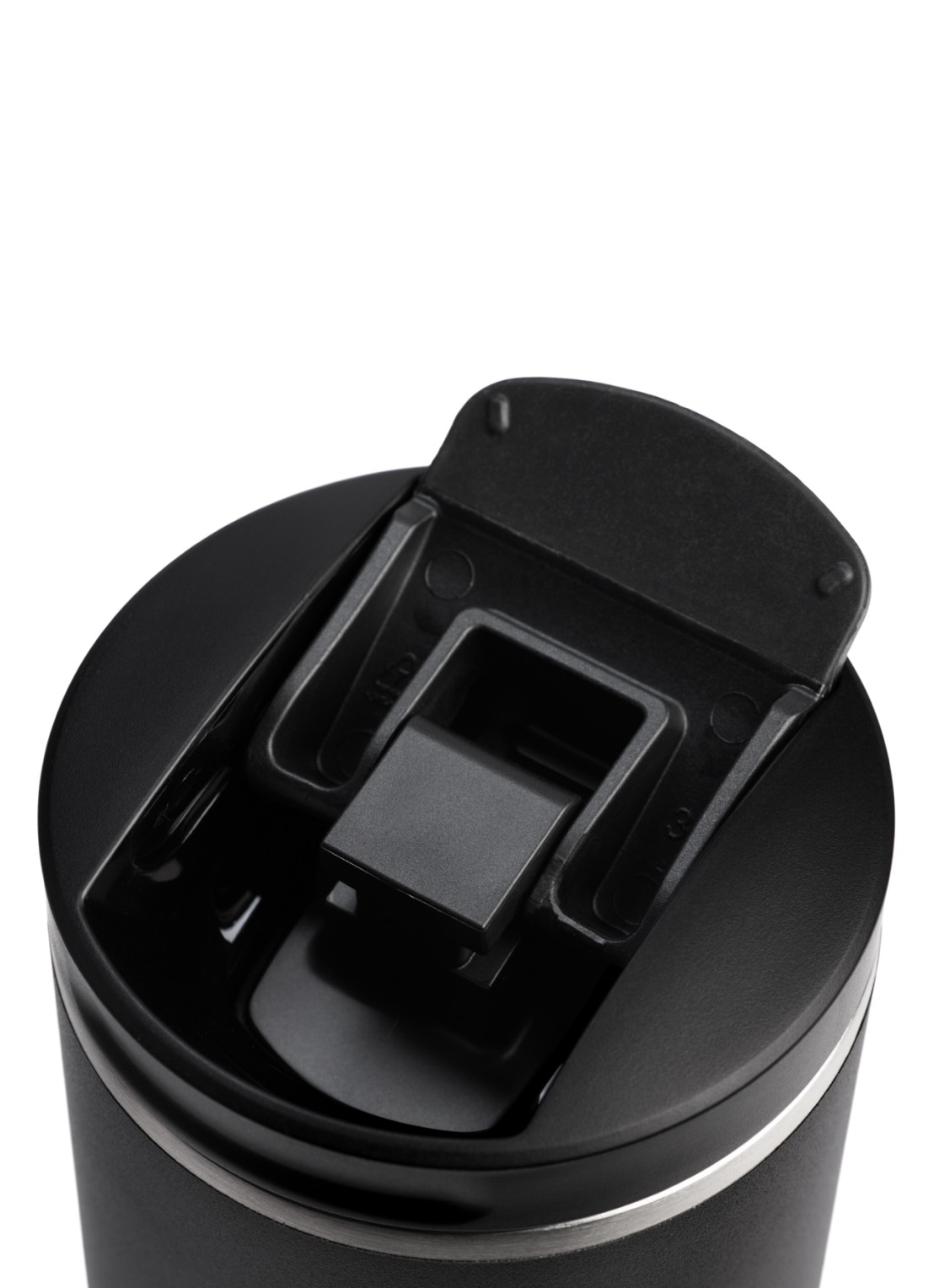 Stanley De Transit Flip Top thermosbeker 0,47 liter - detail zwart