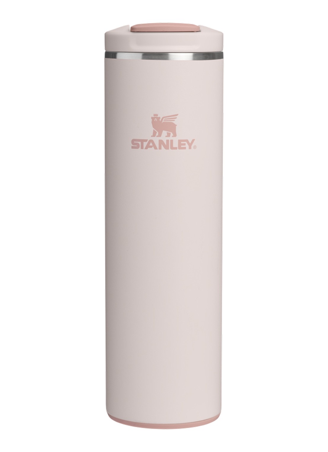 Stanley De Transit Flip Top thermosbeker 0,47 liter - voorkant 2 lichtroze