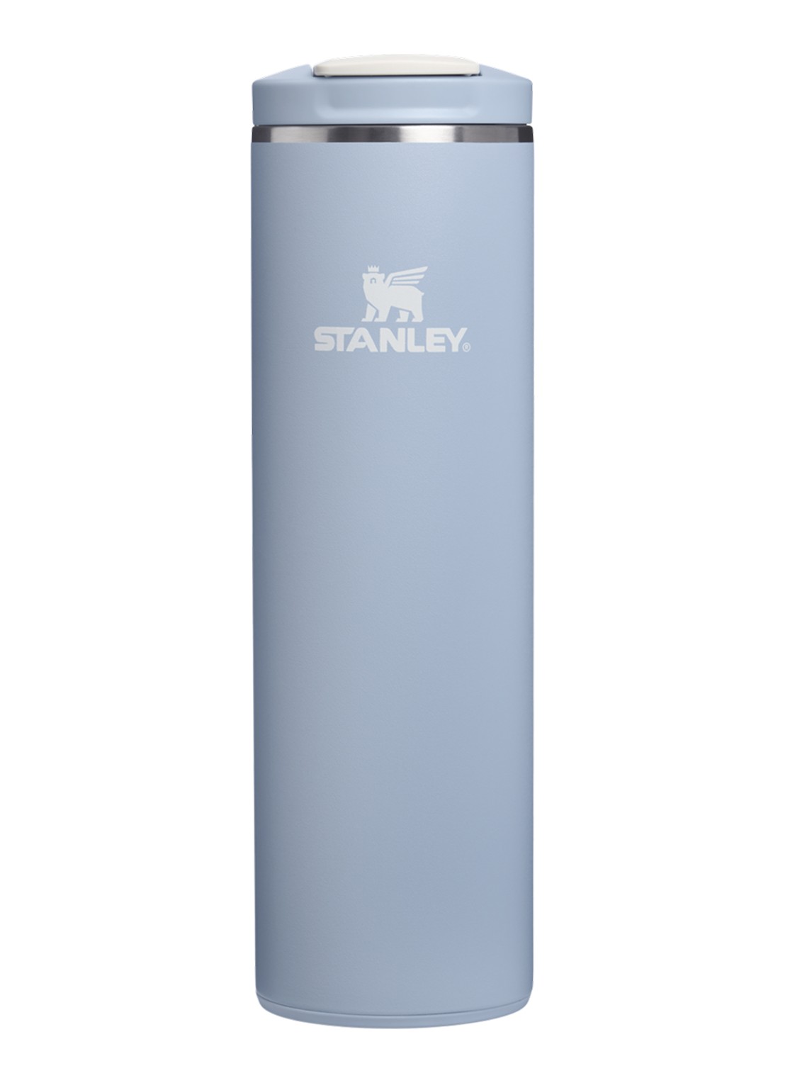 Stanley De Transit Flip Top thermosbeker 0,47 liter - voorkant blauw