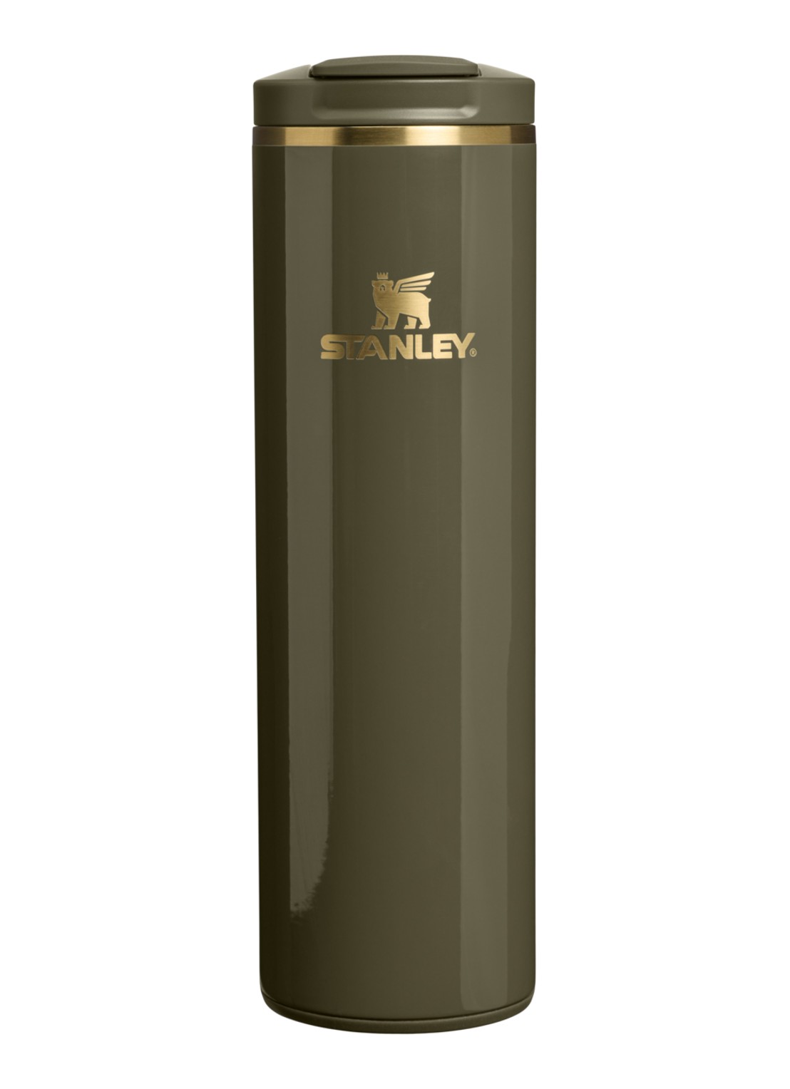 Stanley De Transit Fliptop thermosbeker 0,47 liter - voorkant 3 mosgroen