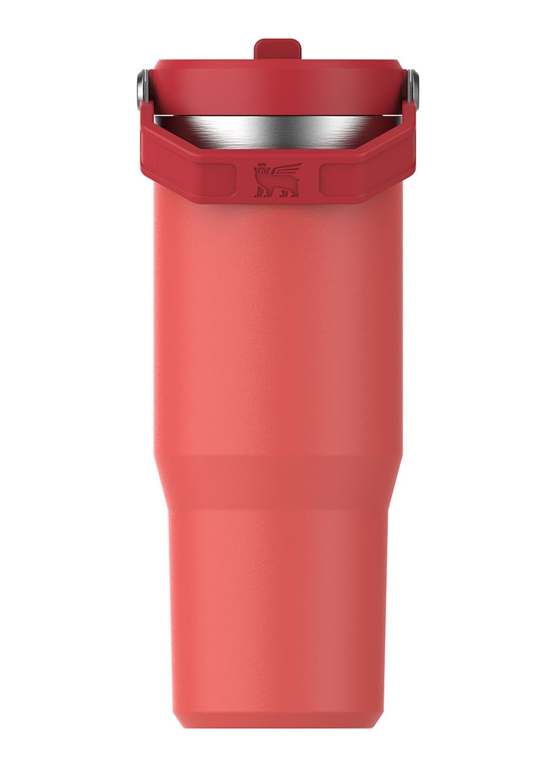 Stanley Ice Flow Flip Straw dubbelwandige waterfles 0,89 liter - achterkant koraal