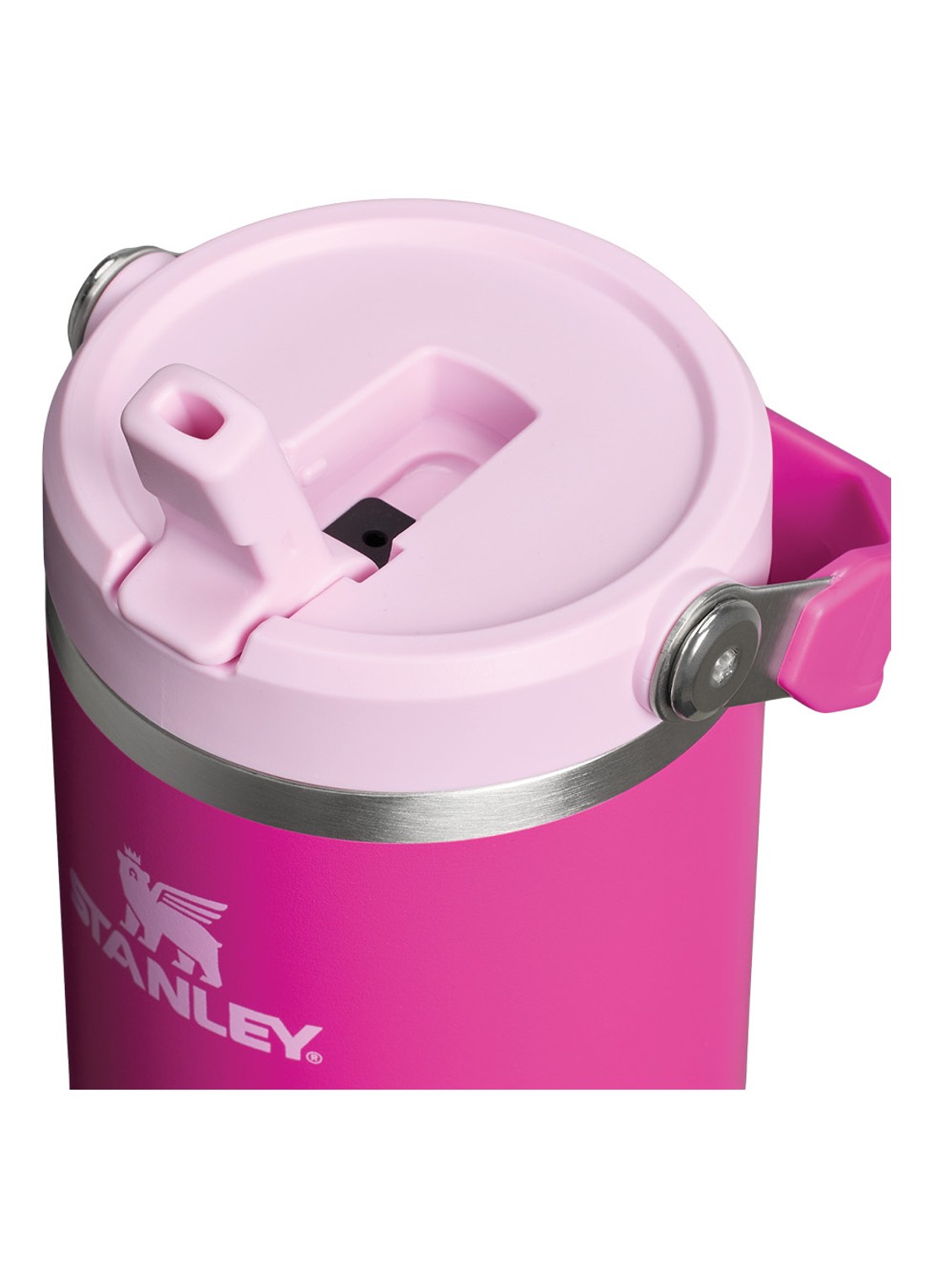 Stanley Ice Flow Flip Straw waterfles 0,89 liter - achterkant fuchsia