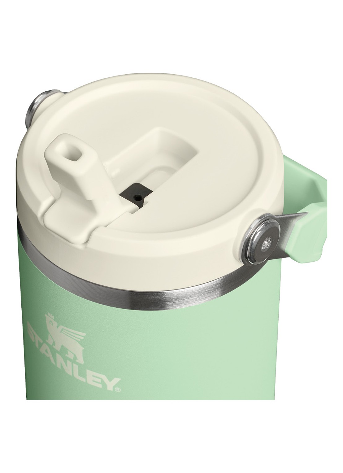Stanley Ice Flow Flip Straw waterfles 0,89 liter - achterkant lichtgroen