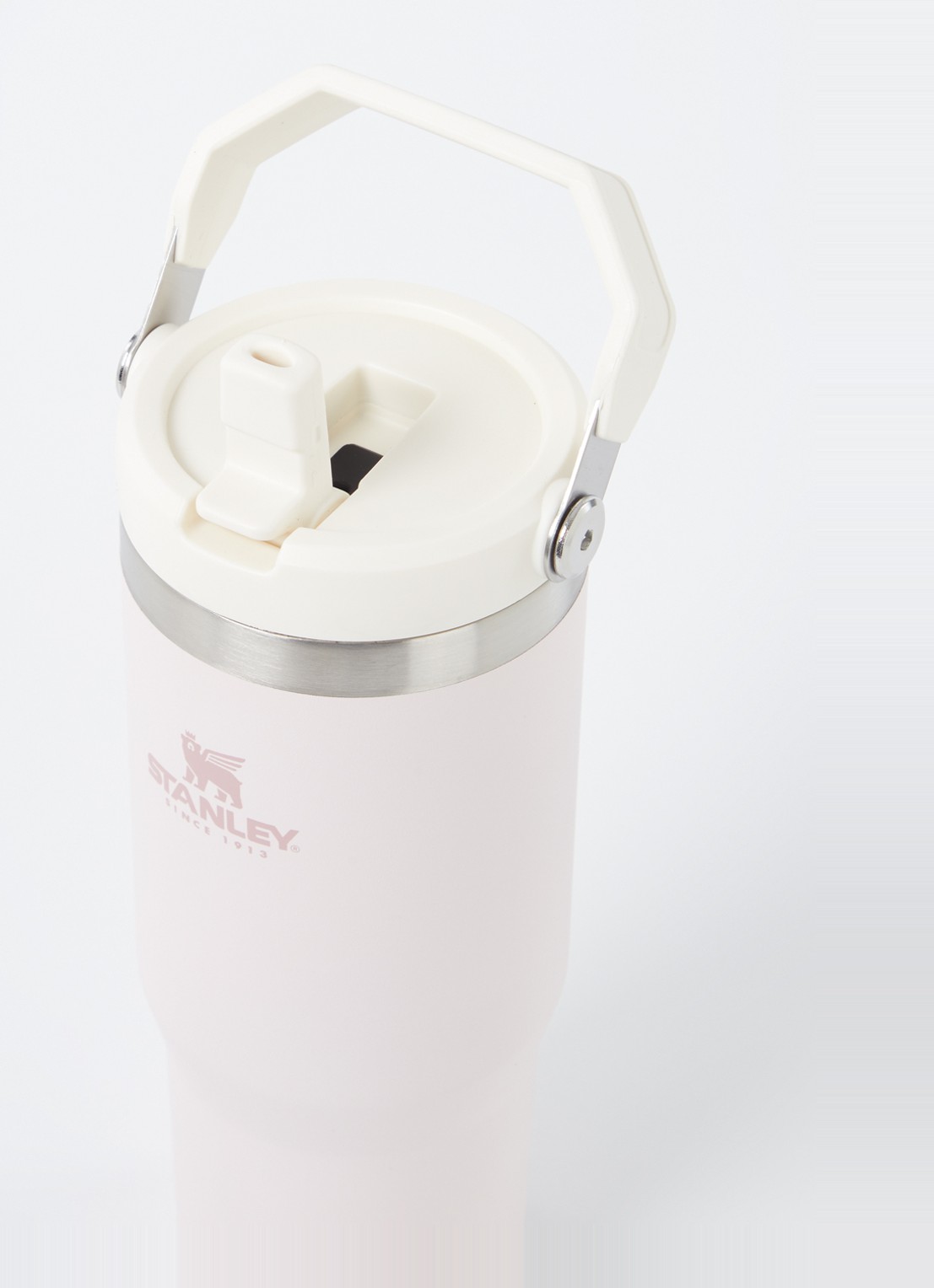 Stanley IceFlow Flip Straw Tumbler thermosfles 89 cl - voorkant 2 lichtroze