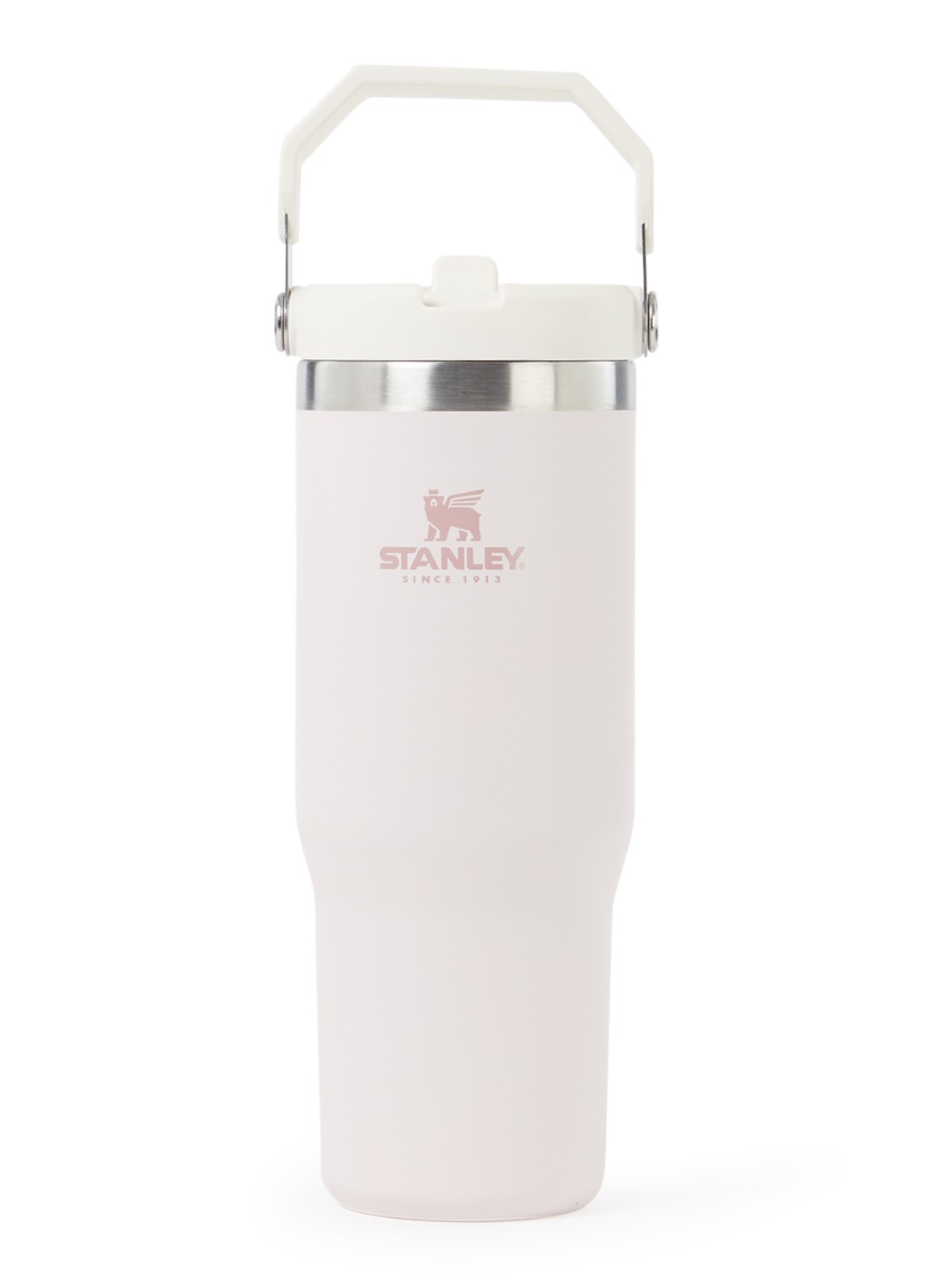 Stanley PMI The IceFlow™ Flip Straw Tumbler thermosfles 0,89 liter - voorkant lichtroze