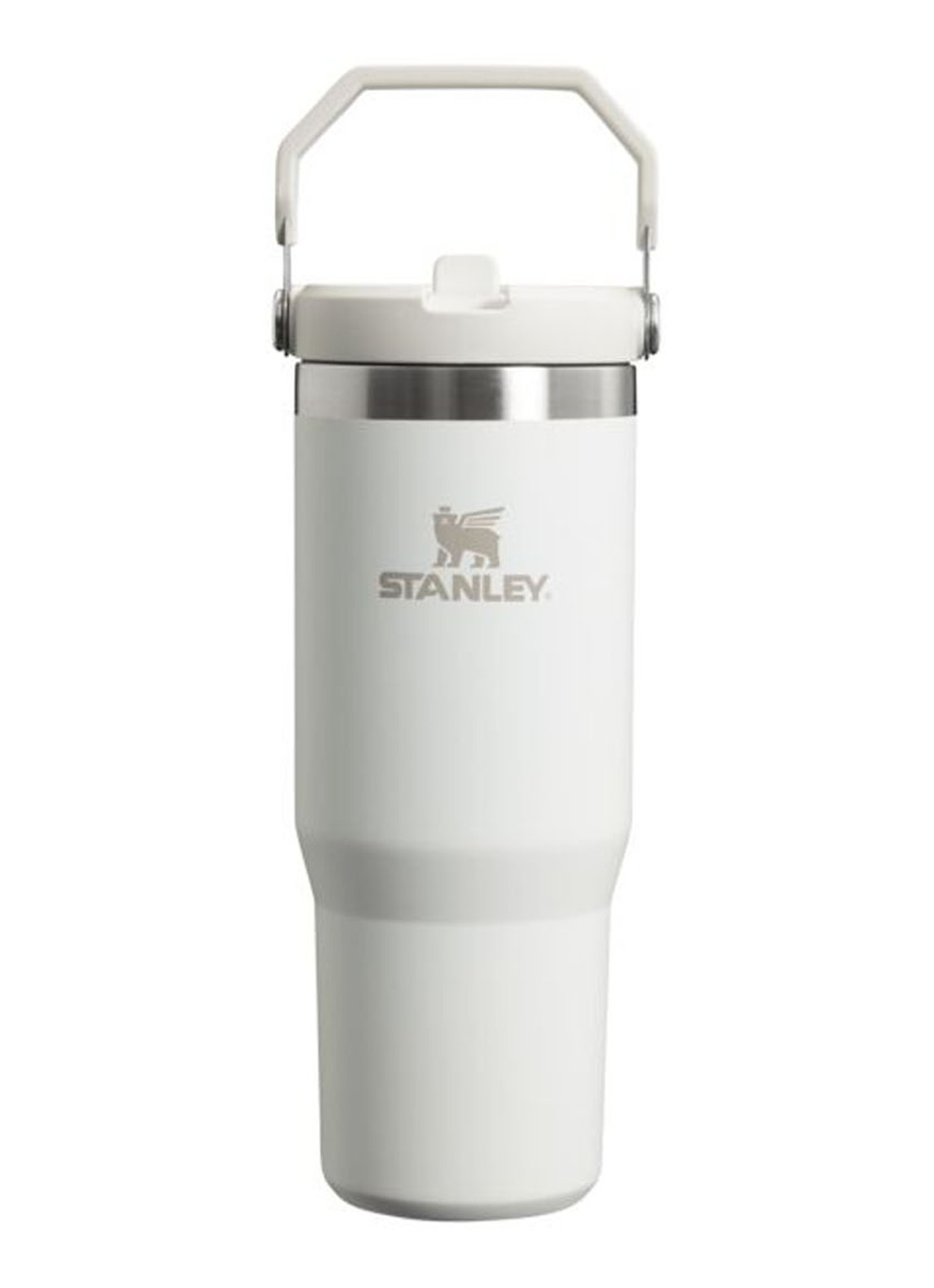 Stanley PMI The IceFlow™ Flip Straw Tumbler thermosfles 0,89 liter - voorkant ivoor