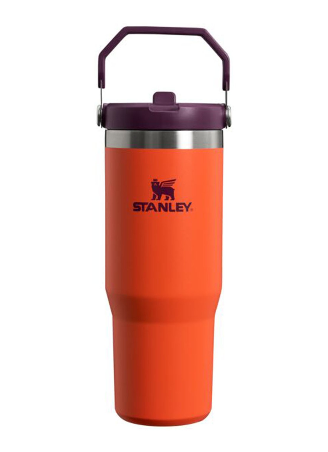 Stanley PMI The IceFlow™ Flip Straw Tumbler thermosfles 0,89 liter - voorkant aubergine