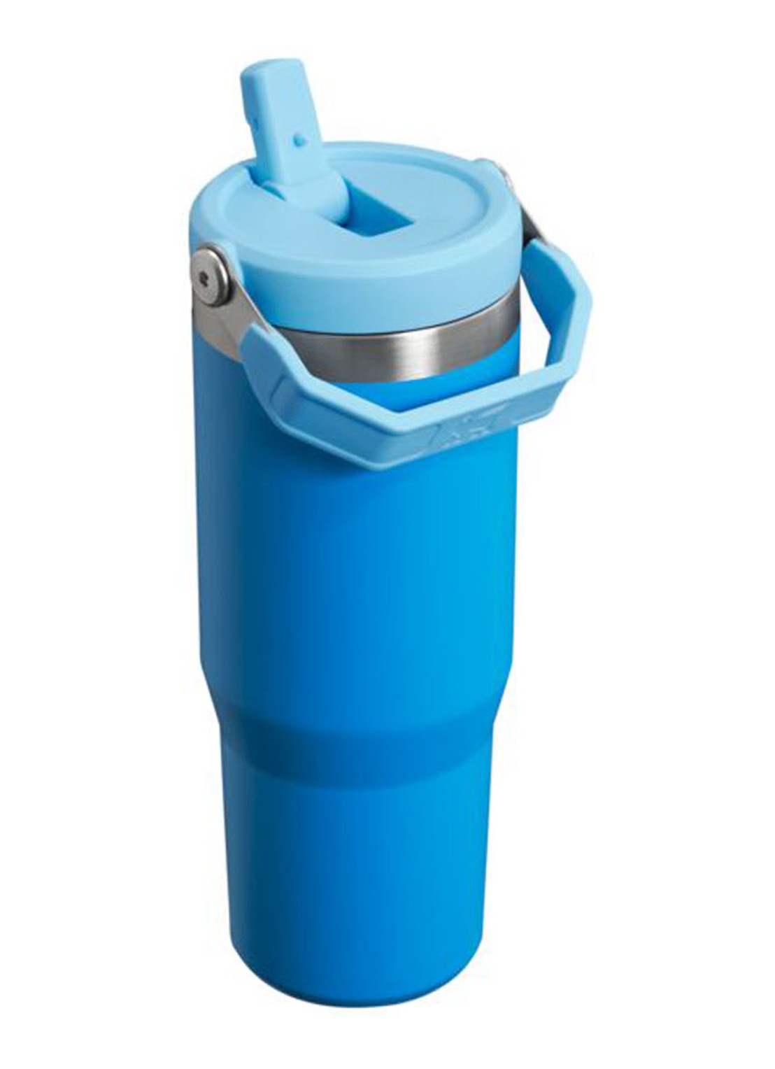 Stanley PMI The IceFlow™ Flip Straw Tumbler thermosfles 0,89 liter - voorkant 2 blauw