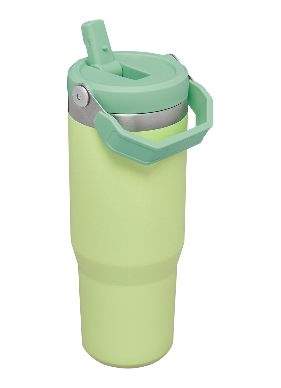 Stanley PMI The IceFlow™ Flip Straw Tumbler thermosfles 0,89 liter - achterkant lime