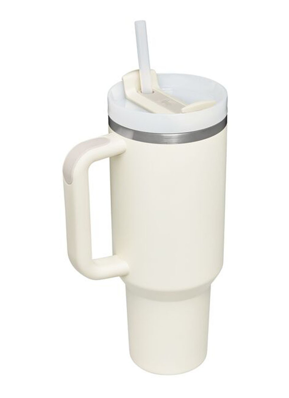 Stanley Quencher H2.0 Flowstate Tumbler thermosfles 1,2 liter  - voorkant 2 ivoor