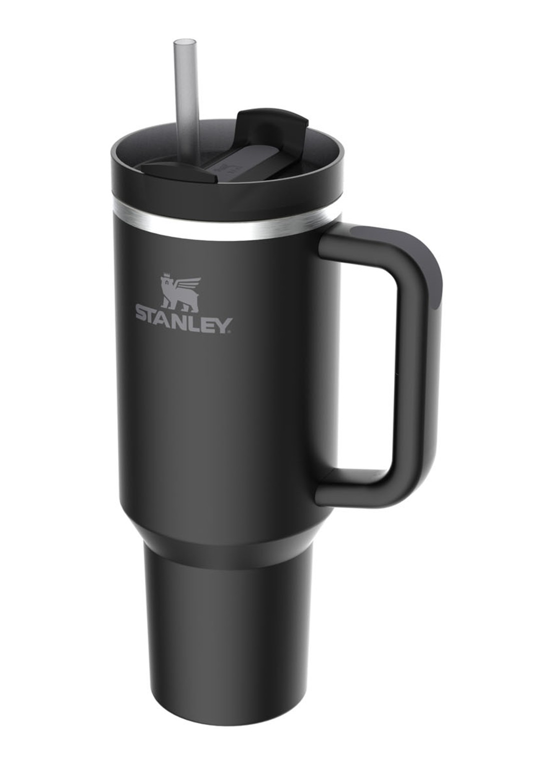 Stanley Quencher H2.0 Flowstate Tumbler thermosfles 1,2 liter  - voorkant 2 zwart