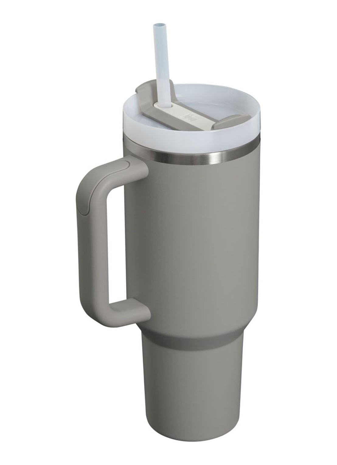 Stanley Quencher H2.0 Flowstate Tumbler thermosfles 1,2 liter  - voorkant 2 middengrijs