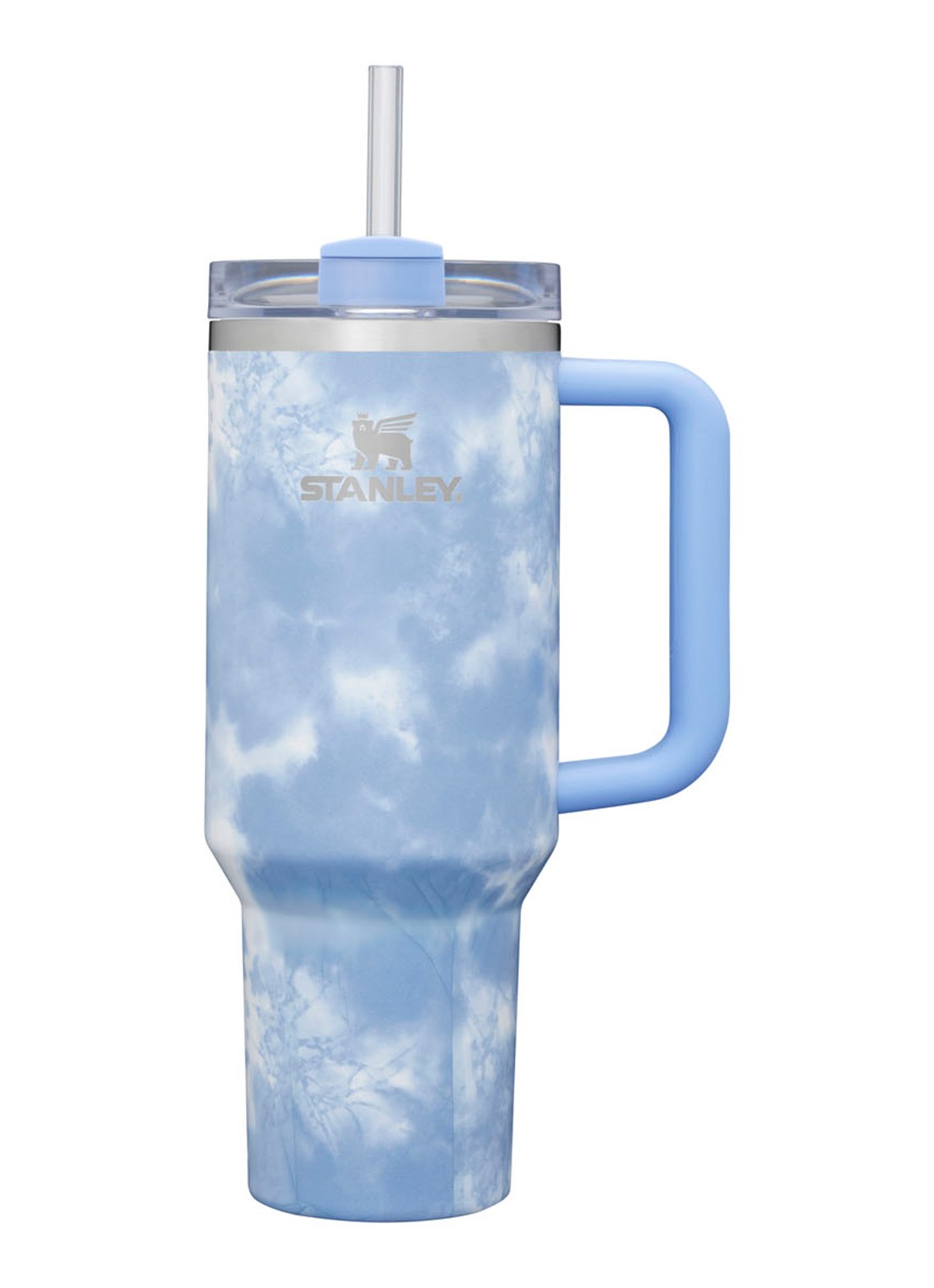 Stanley Quencher H2.0 Flowstate Tumbler thermosfles 1,2 liter - voorkant lichtblauw