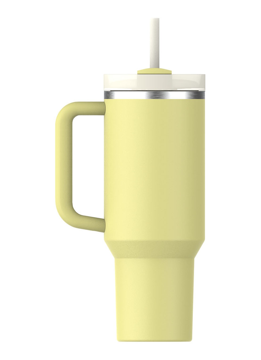 Stanley Quencher H2.0 Flowstate Tumbler thermosfles 1,2 liter  - achterkant 4 lichtgeel