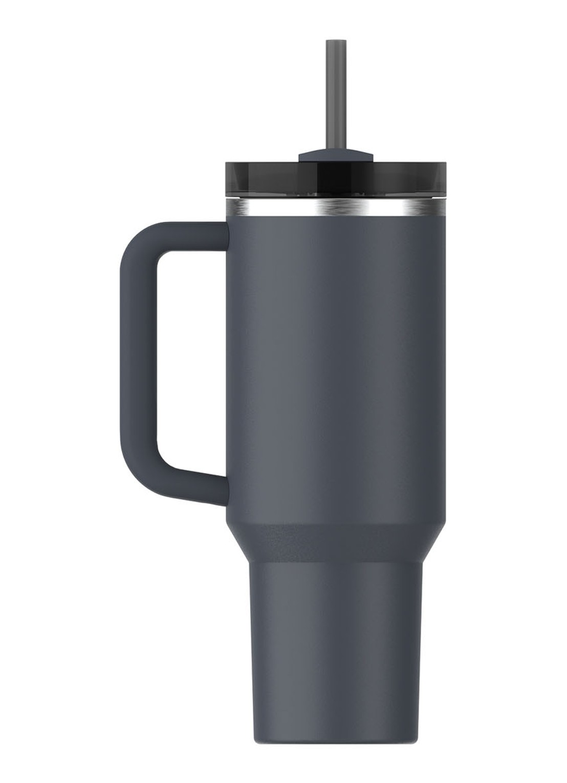 Stanley Quencher H2.0 Flowstate Tumbler thermosfles 1,2 liter  - achterkant 4 blauwgrijs