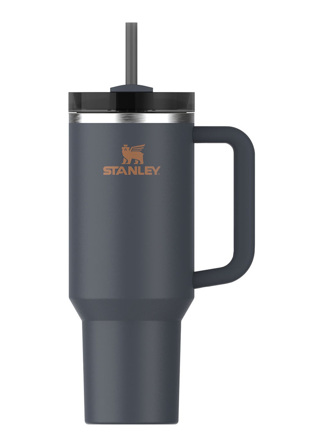 Stanley Quencher H2.0 Flowstate Tumbler thermosfles 1,2 liter  - voorkant blauwgrijs