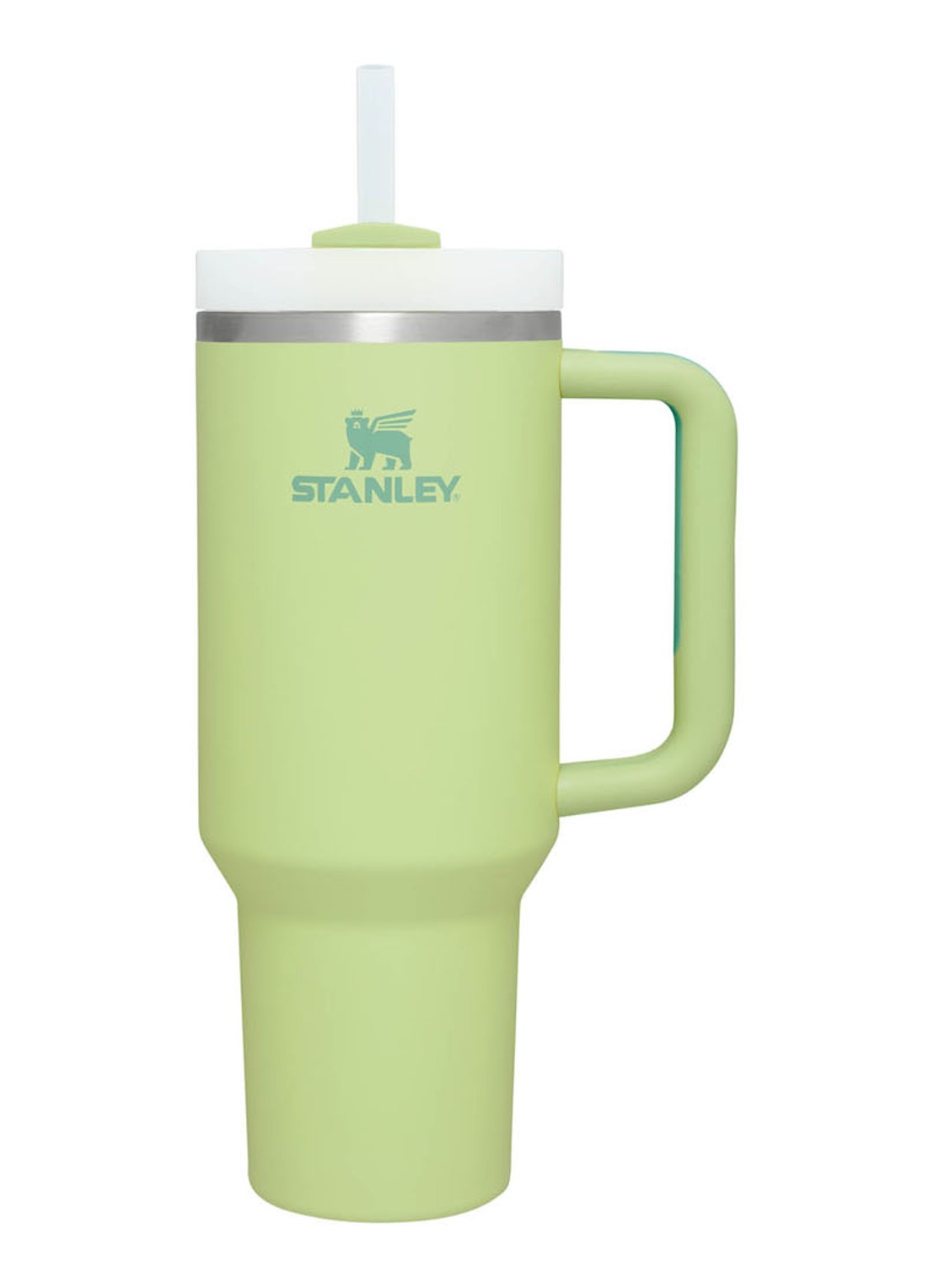 Stanley Quencher - H2.0 Flowstate™ thermosfles 1,18 liter - voorkant citron - groen