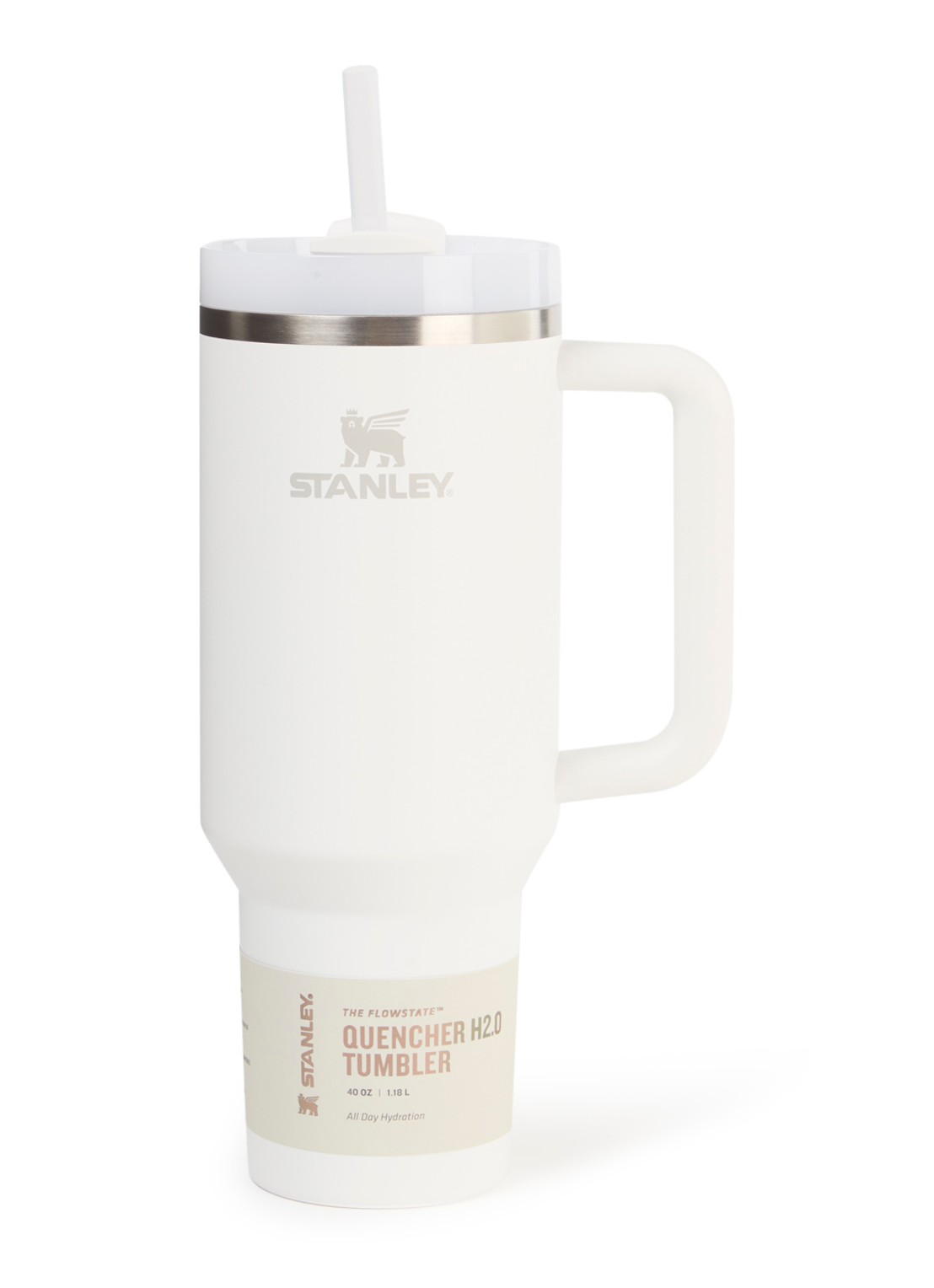Stanley Quencher H2.O FlowState thermofles 1,2 liter - voorkant 3 gebroken wit