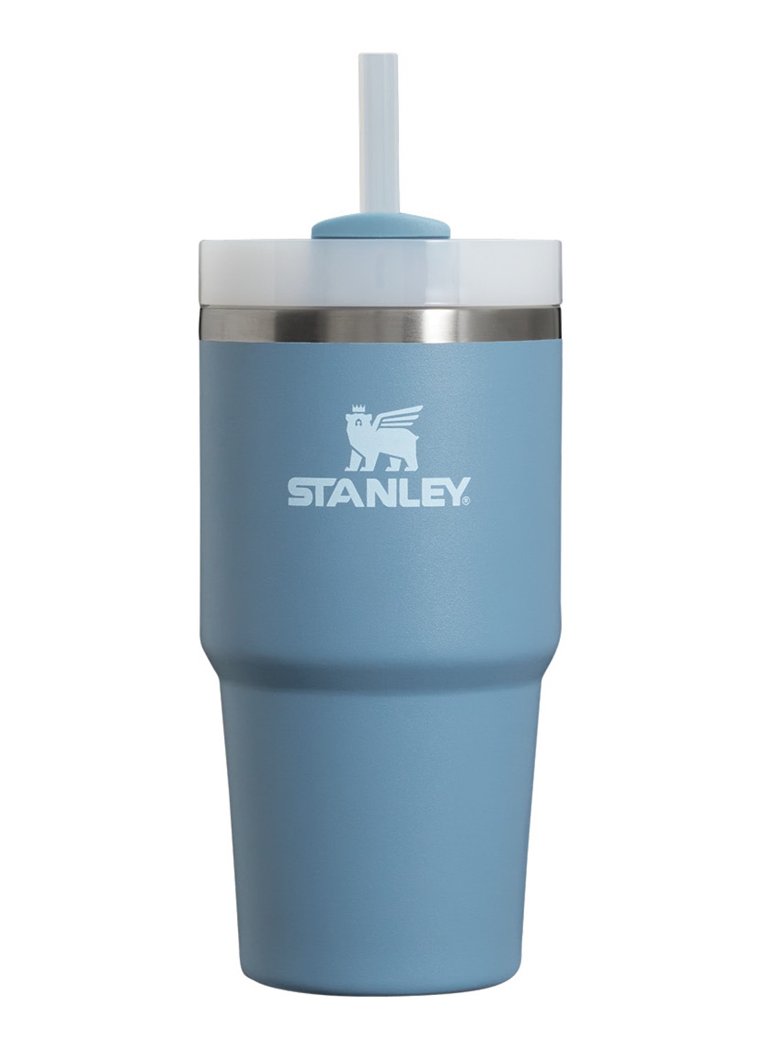 Stanley Quencher H2.O FlowState waterfles 0,6 liter - voorkant indigo