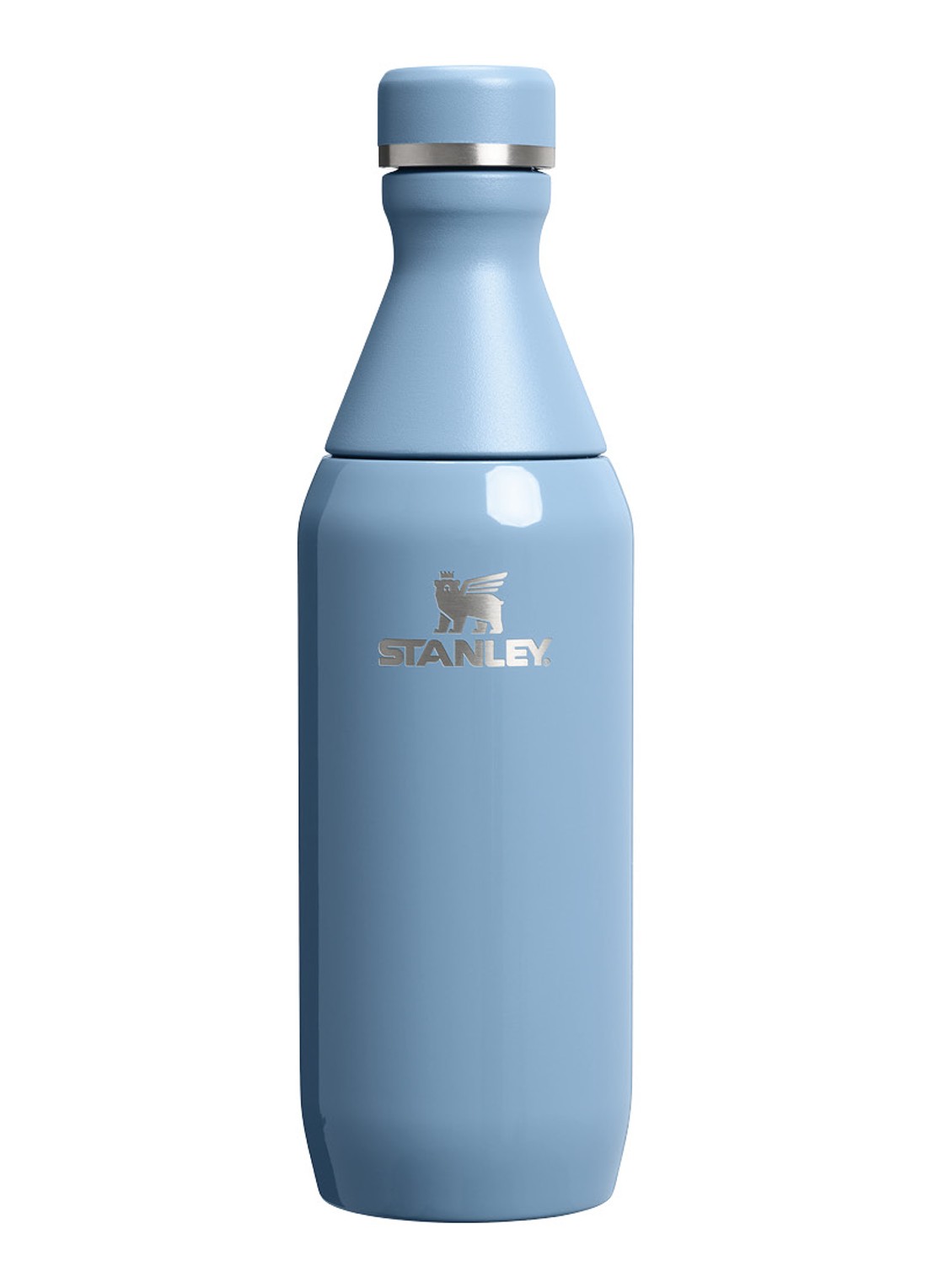 Stanley The All Day Slim thermosfles 0,35 liter - voorkant staalblauw