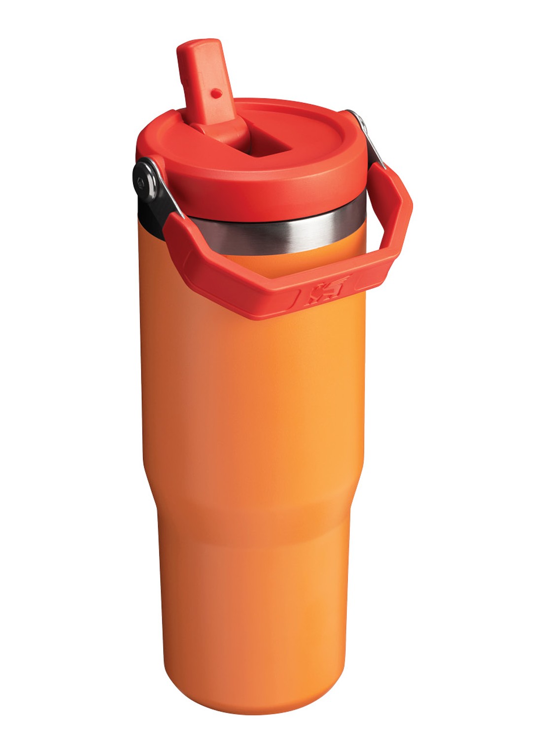 Stanley The IceFlow™ Flip Straw Tumbler thermosfles 0,89 liter - achterkant orange