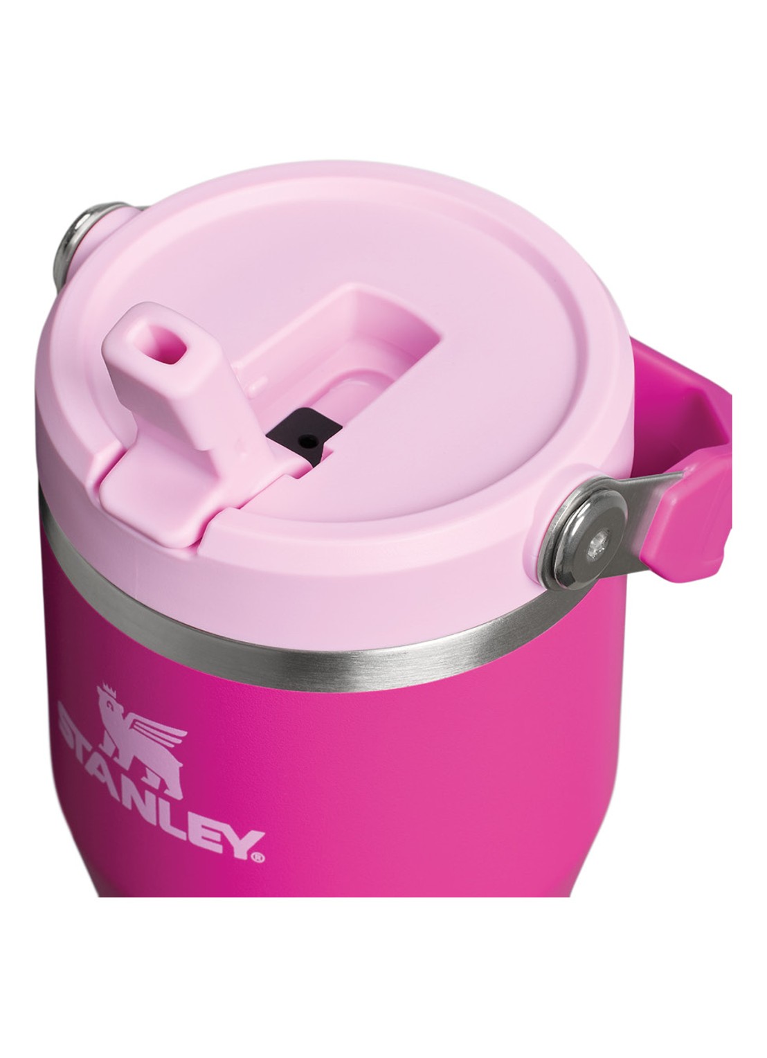 Stanley The IceFlow™ Flip Straw waterfles 0,6 liter - achterkant 3 fuchsia