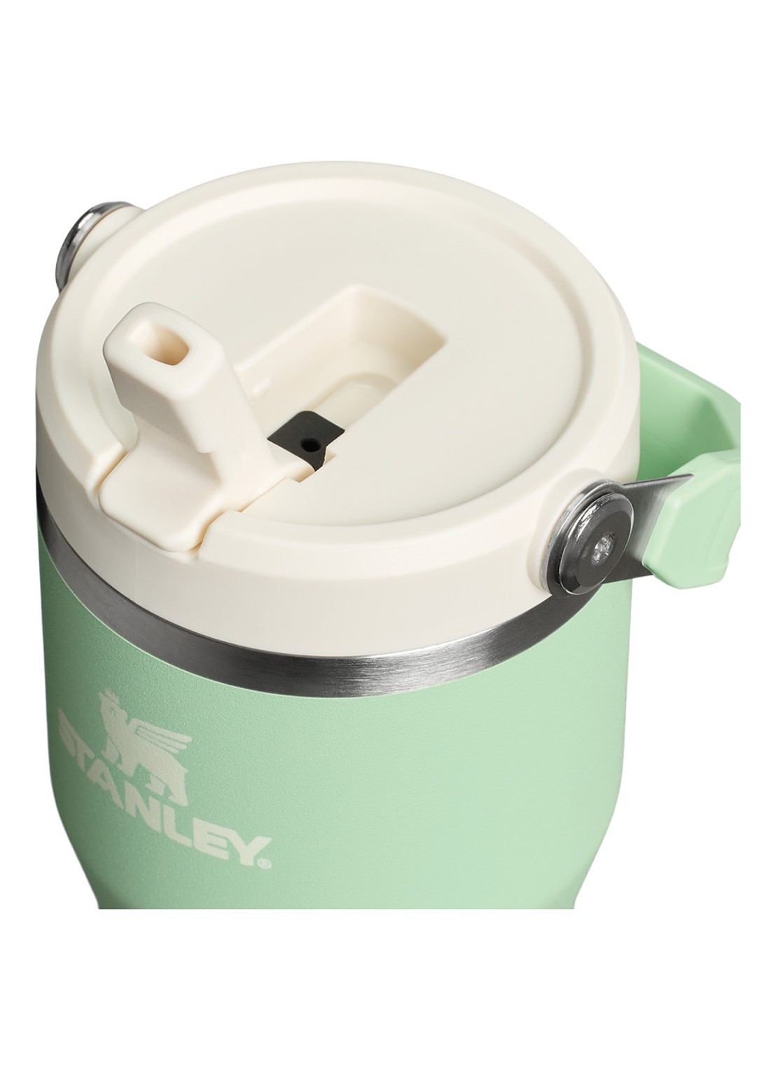 Stanley The IceFlow™ Flip Straw waterfles 0,6 liter - achterkant 3 lichtgroen