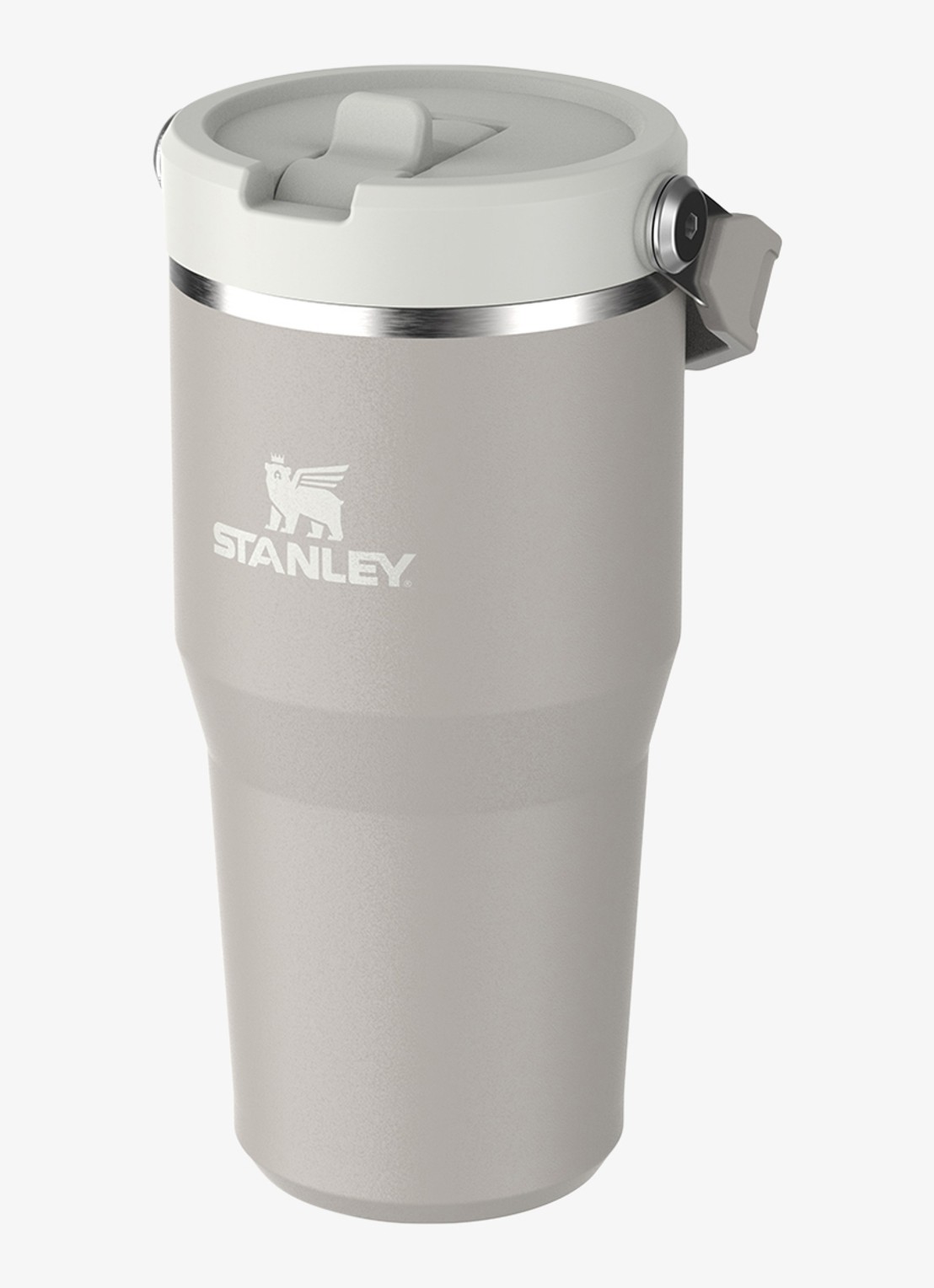 Stanley The IceFlow™ Flip Straw waterfles 60 cl  - voorkant 2 ash / grijs