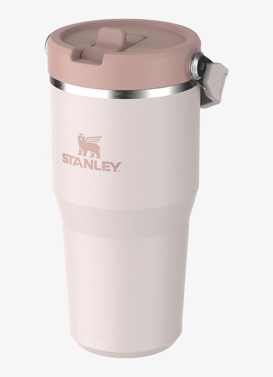 Stanley The IceFlow™ Flip Straw waterfles 60 cl  - voorkant 3 rose quartz / roze