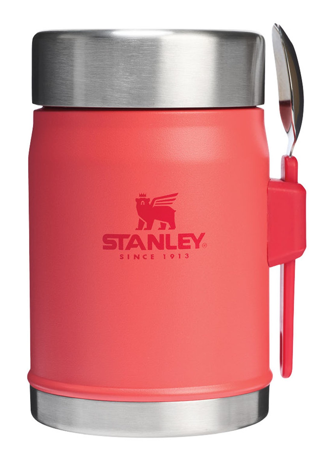 Stanley The Legendary Food Jar + Spork lunchbox 40 cl - voorkant koraal