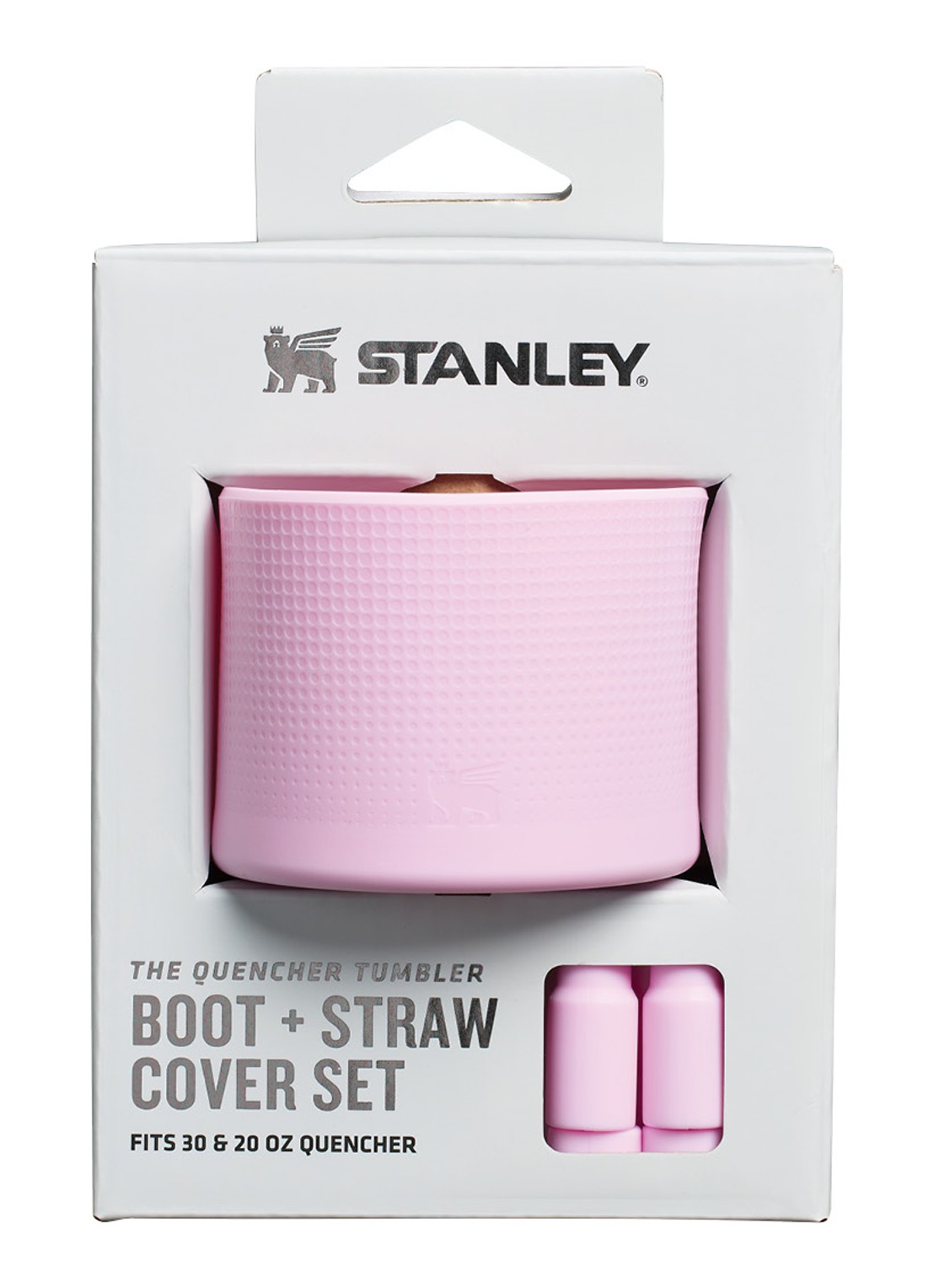 Stanley The Quencher® bekerhoes en rietjes dop 3-delig - detail roze