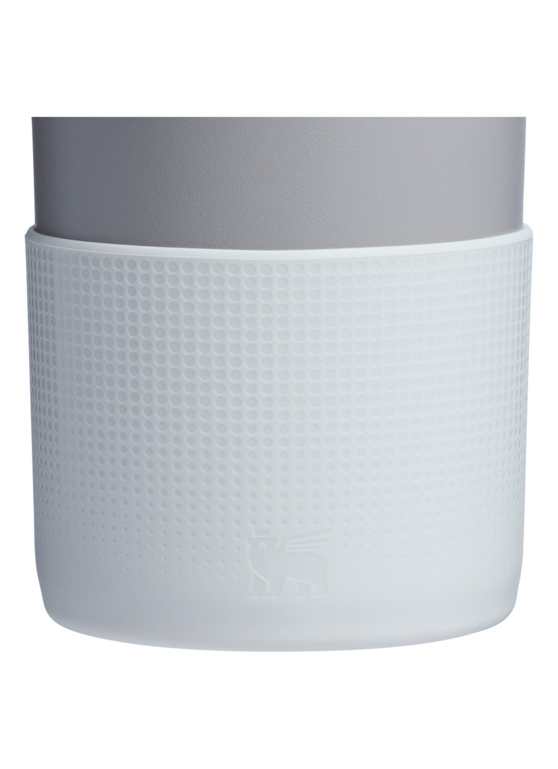 Stanley The Quencher® bekerhoes en rietjes dop 3-delig - voorkant 3 lichtgrijs