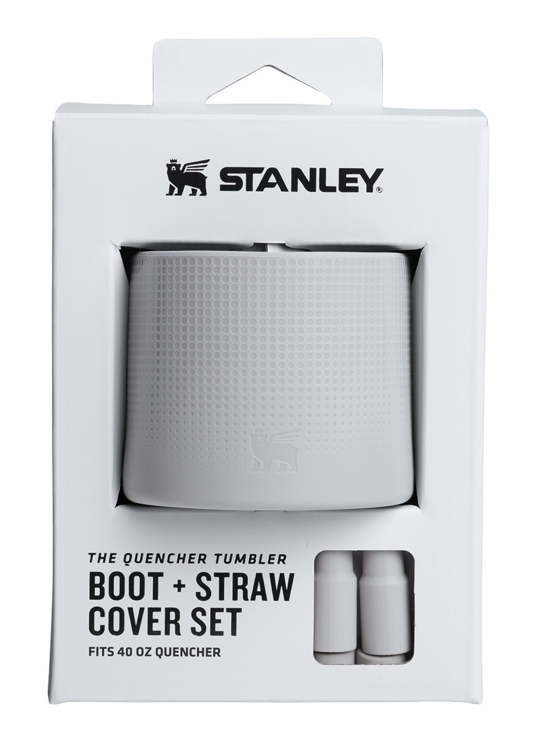 Stanley The Quencher® bekerhoes en rietjes dop 3-delig - detail grijs