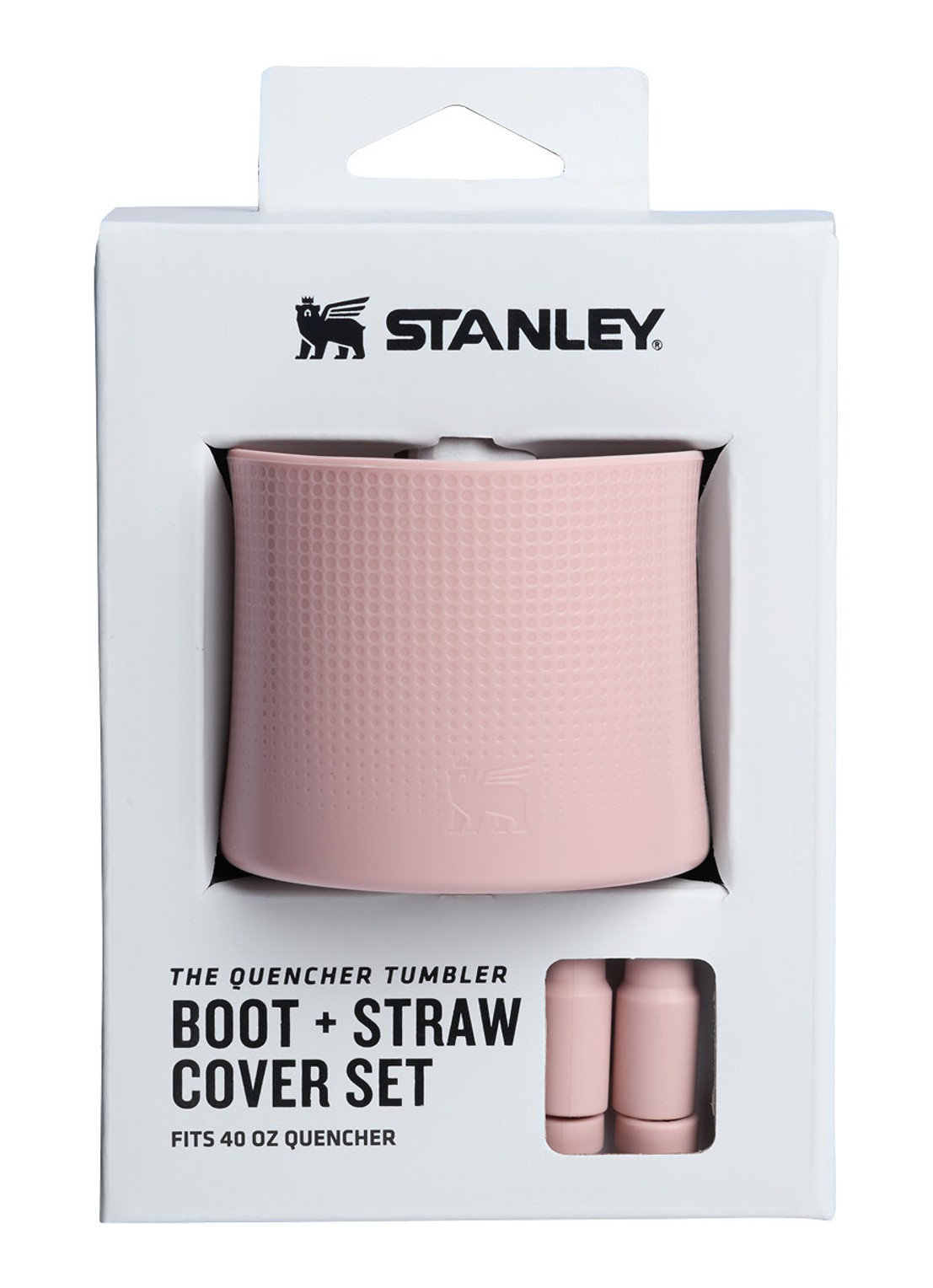 Stanley The Quencher® bekerhoes en rietjes dop 3-delig - detail zalmroze